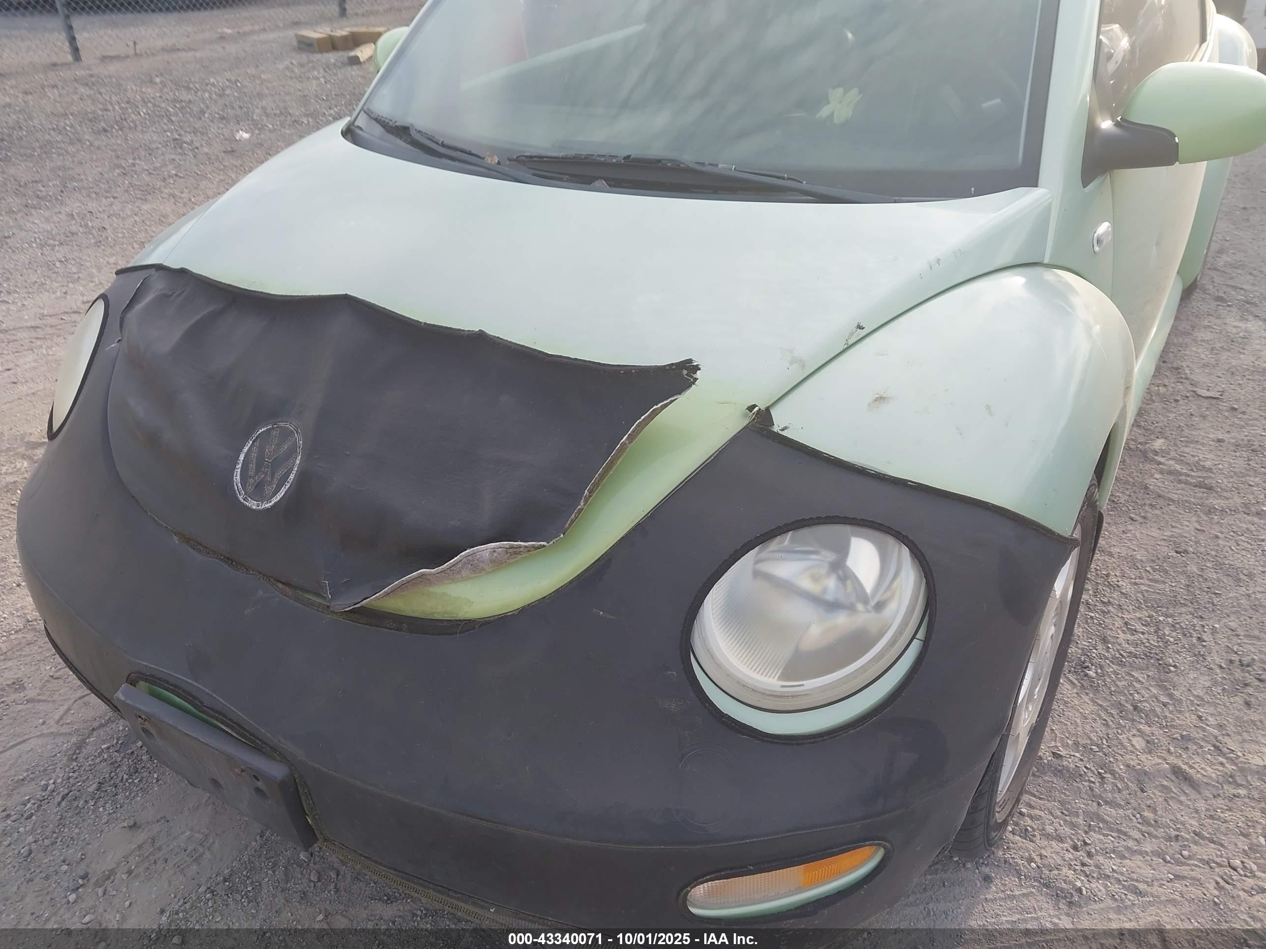 2001 Volkswagen New Beetle Gls Tdi Зеленый vin: 3VWCP21C61M453922