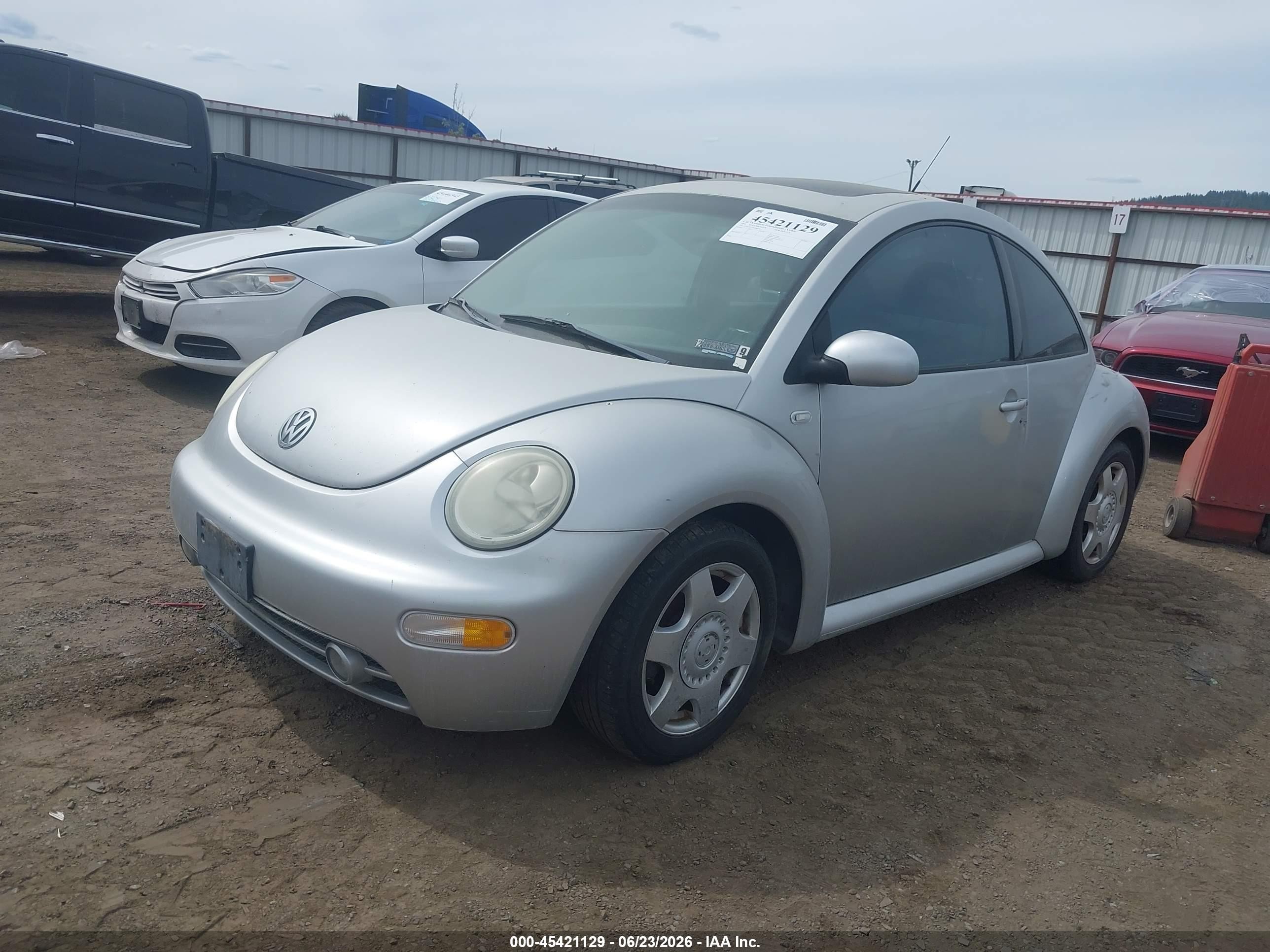 2001 Volkswagen New Beetle Gls Tdi Silver vin: 3VWCP21C61M467819
