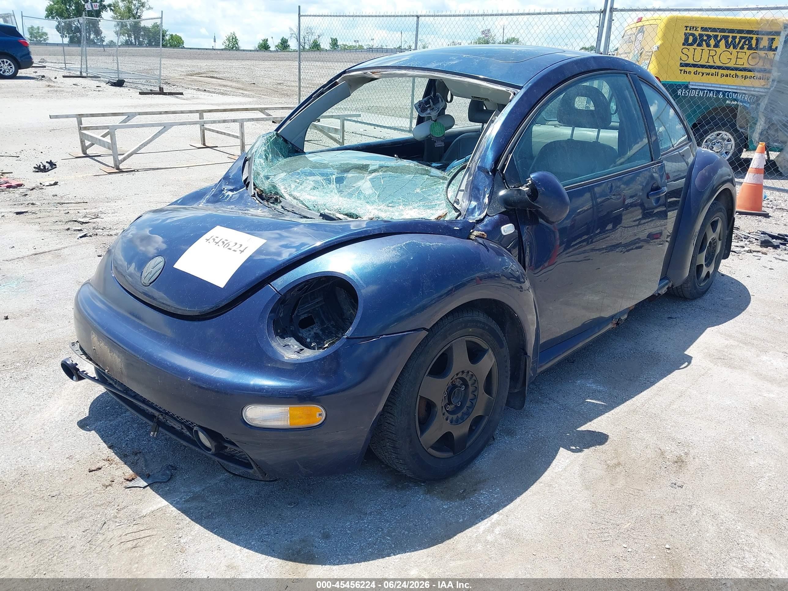 2001 Volkswagen New Beetle Gls Tdi Blue vin: 3VWCP21C71M409430