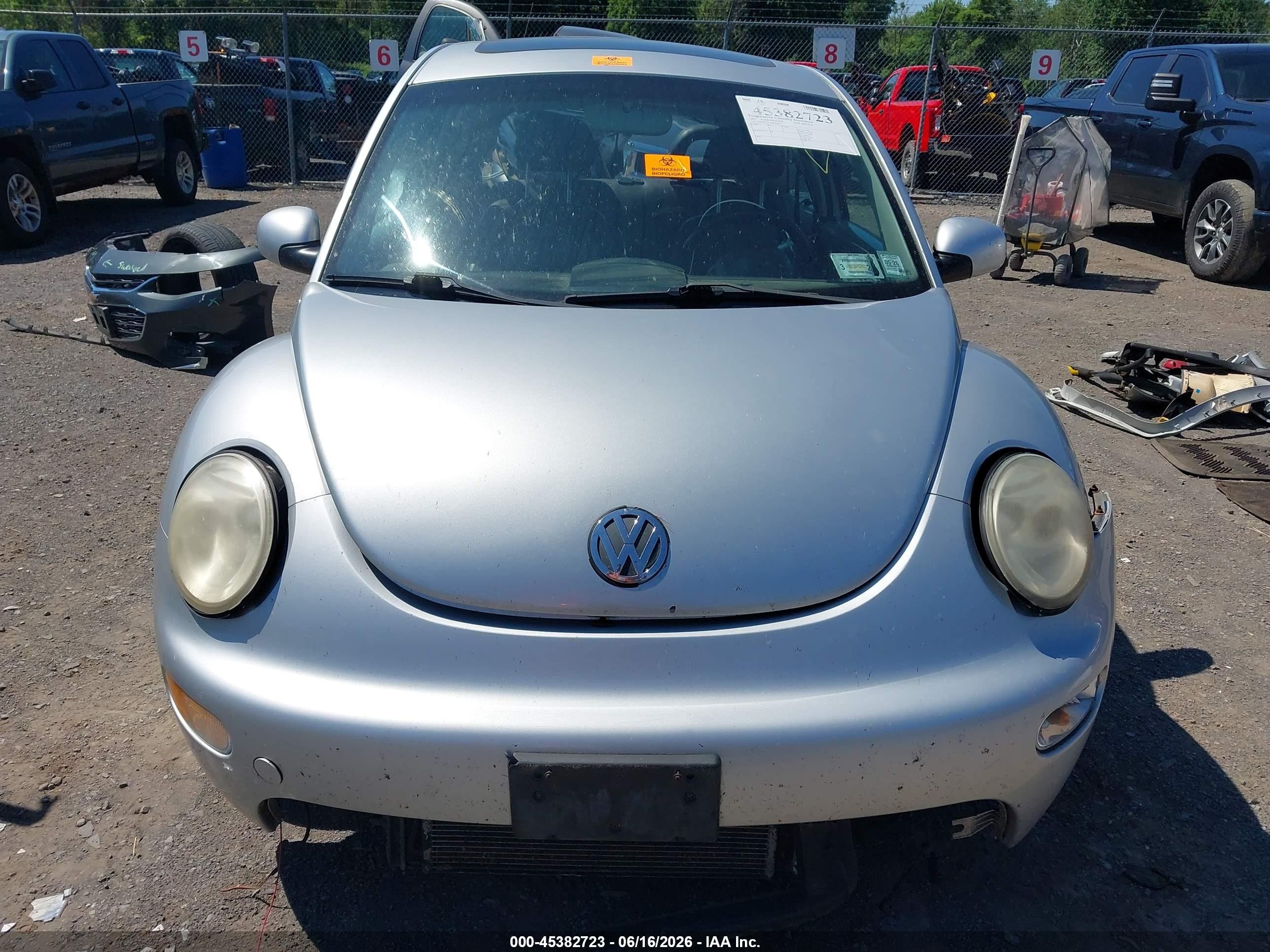 2003 Volkswagen New Beetle Gls Tdi Silver vin: 3VWCP21C73M413674