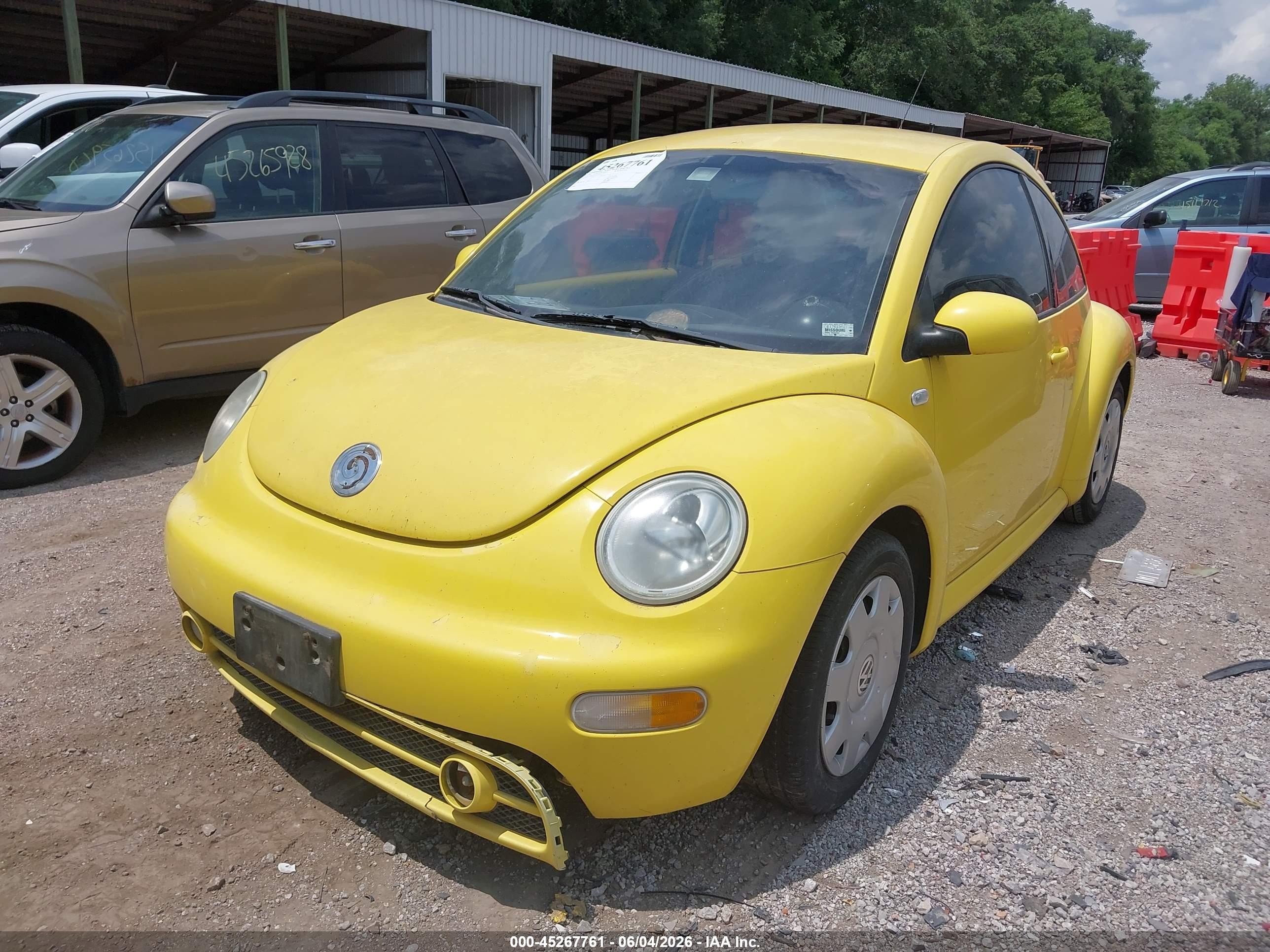2002 Volkswagen New Beetle Gls Tdi Yellow vin: 3VWCP21C82M423337