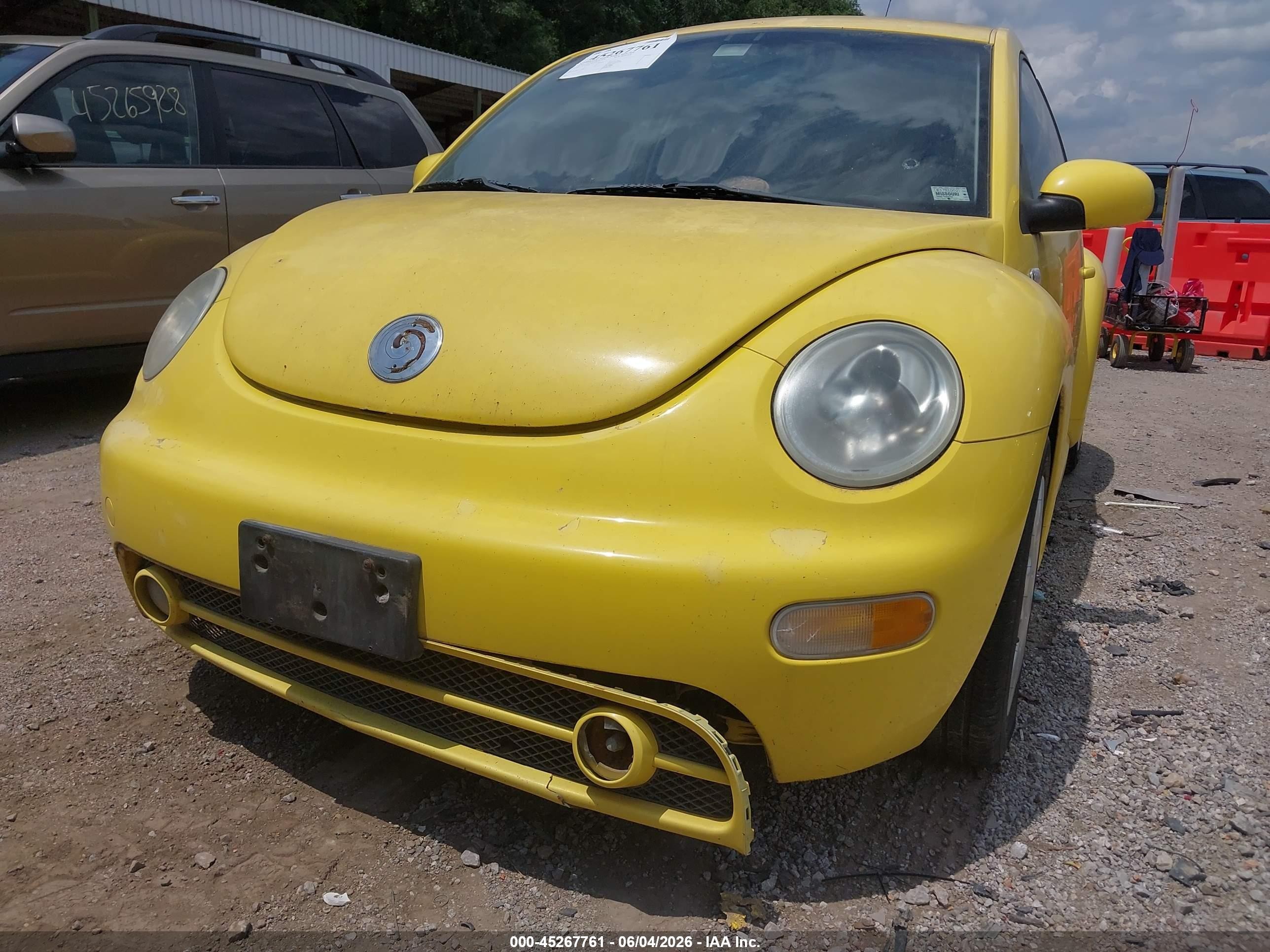 2002 Volkswagen New Beetle Gls Tdi Yellow vin: 3VWCP21C82M423337