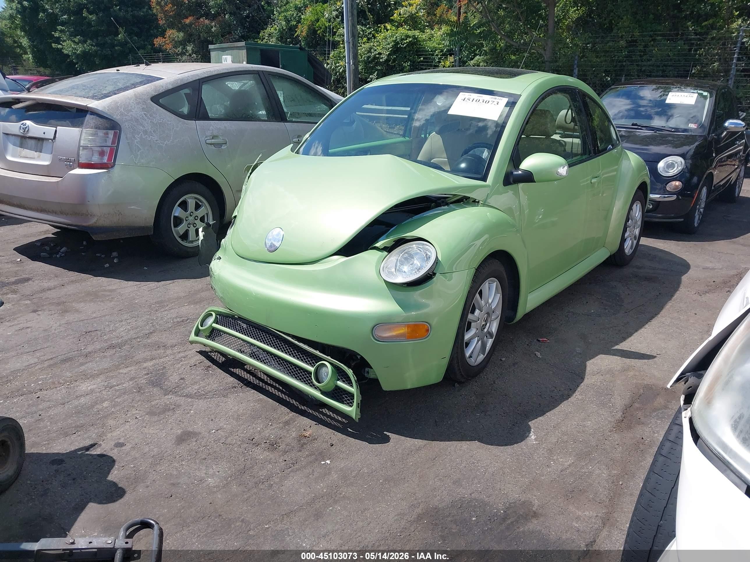 2004 Volkswagen New Beetle Gls Tdi Green vin: 3VWCR31C94M415783