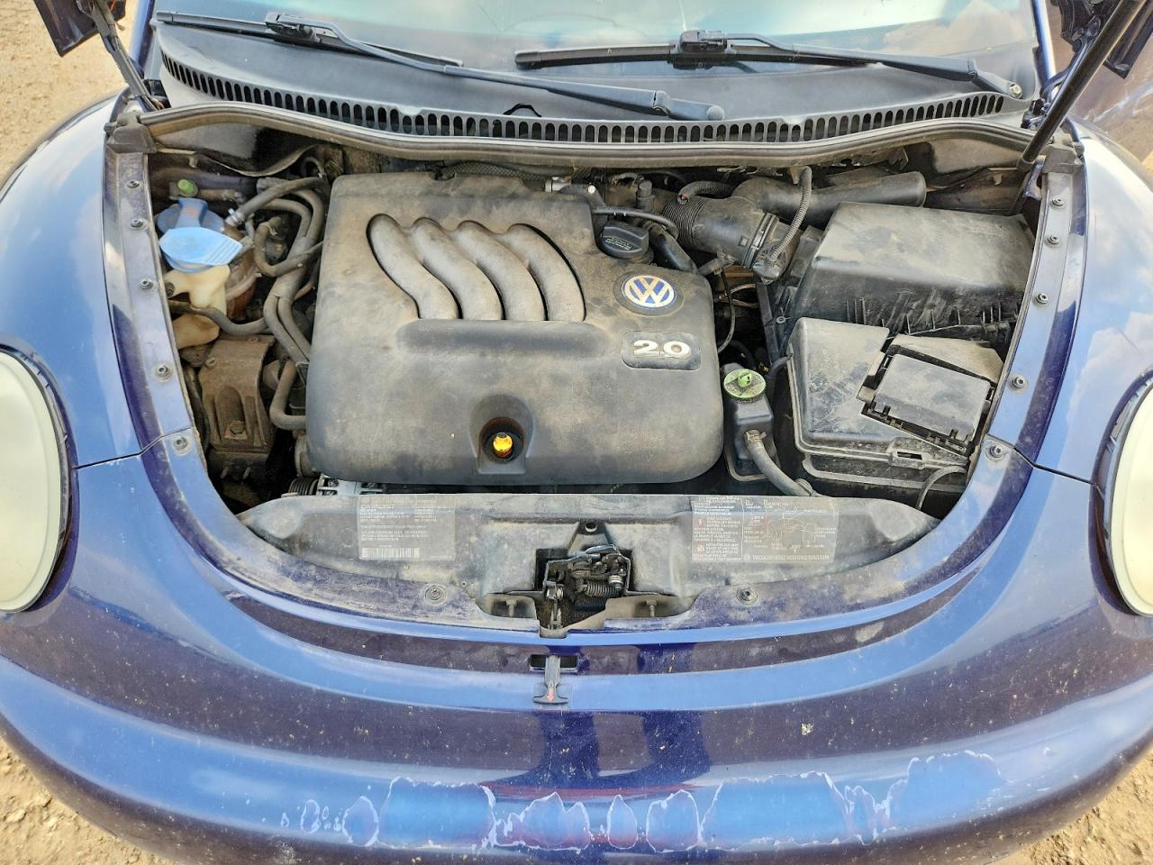 2001 Volkswagen New Beetle Gls Blue vin: 3VWCS21C11M411415