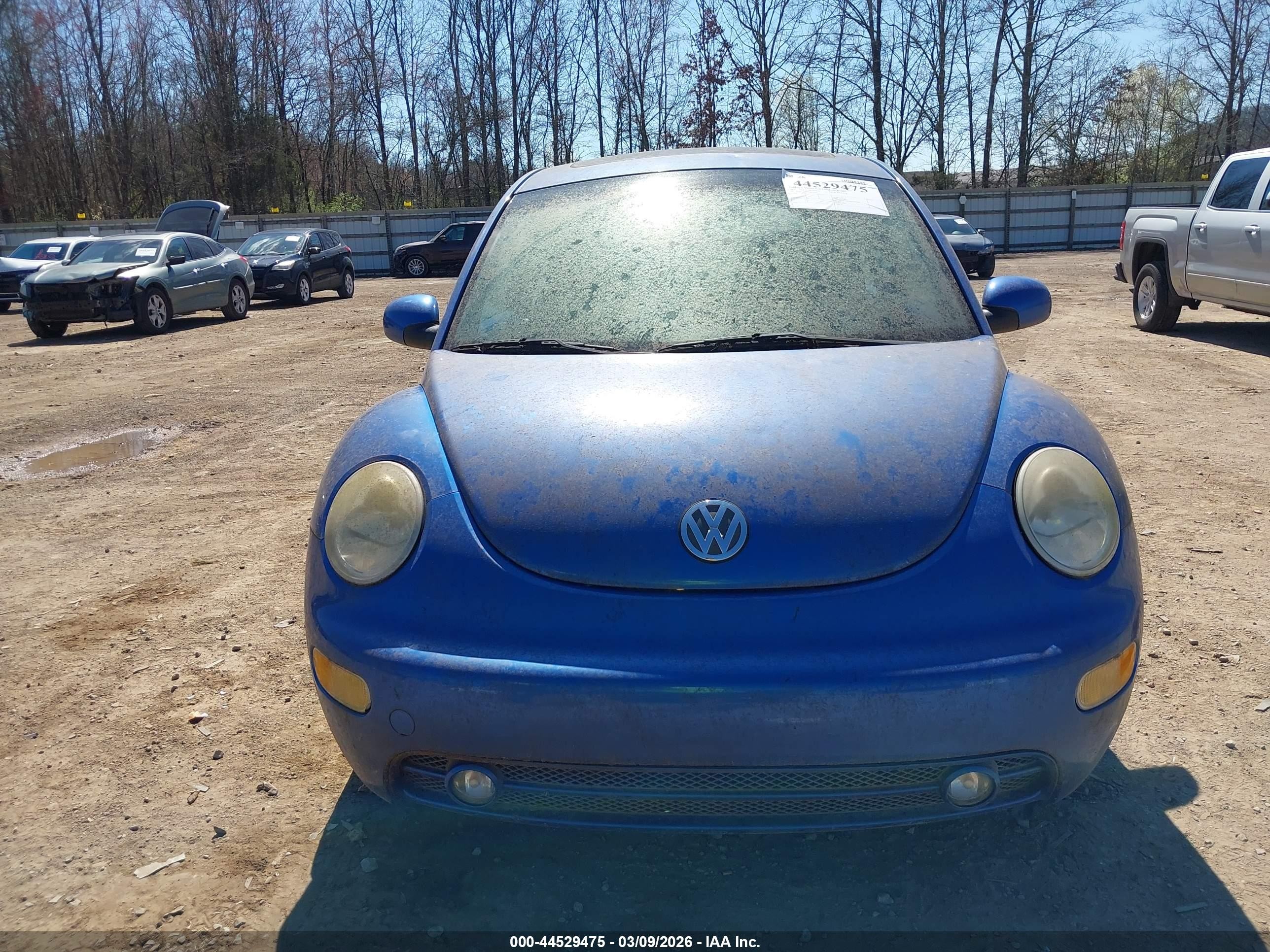 2001 Volkswagen New Beetle Gls Blue vin: 3VWCS21C21M424349