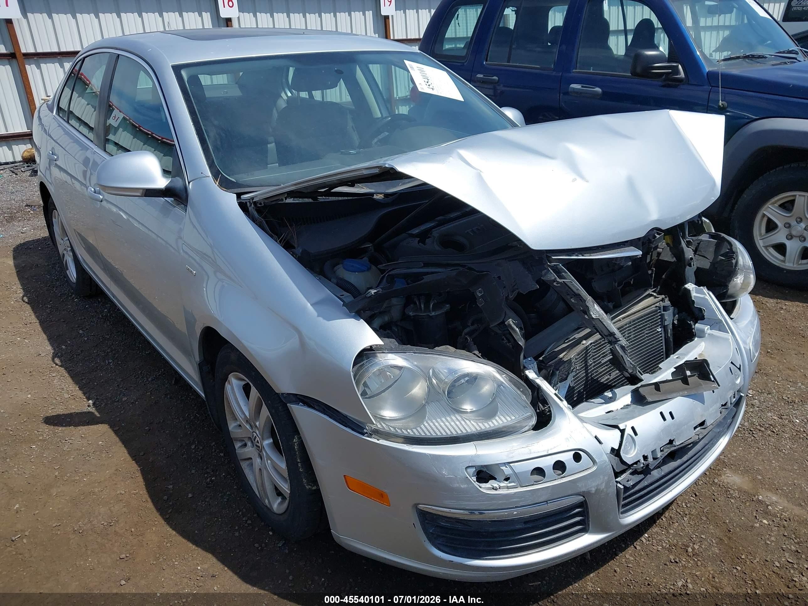 2006 Volkswagen Jetta Diesel Серебряный vin: 3VWCT71K56M057293