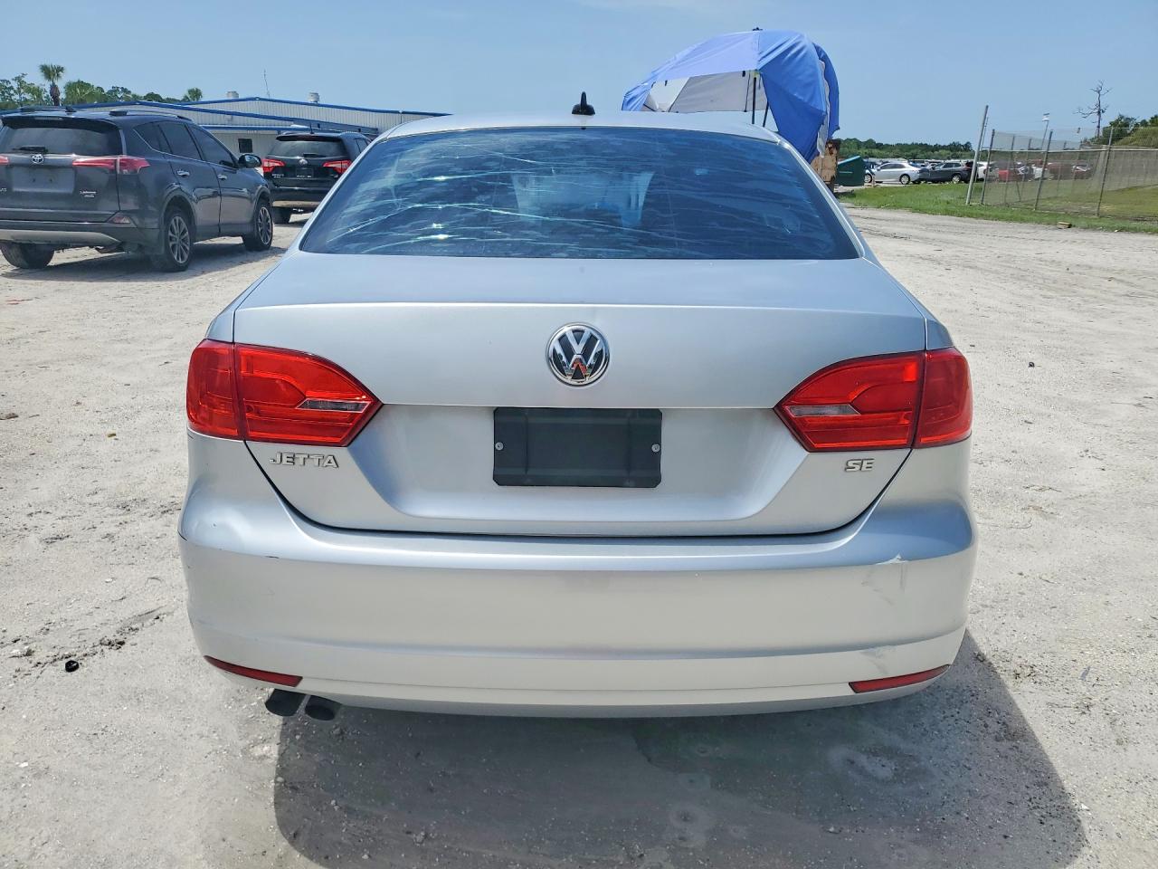 2014 Volkswagen Jetta Se Silver vin: 3VWD07AJ0EM231905