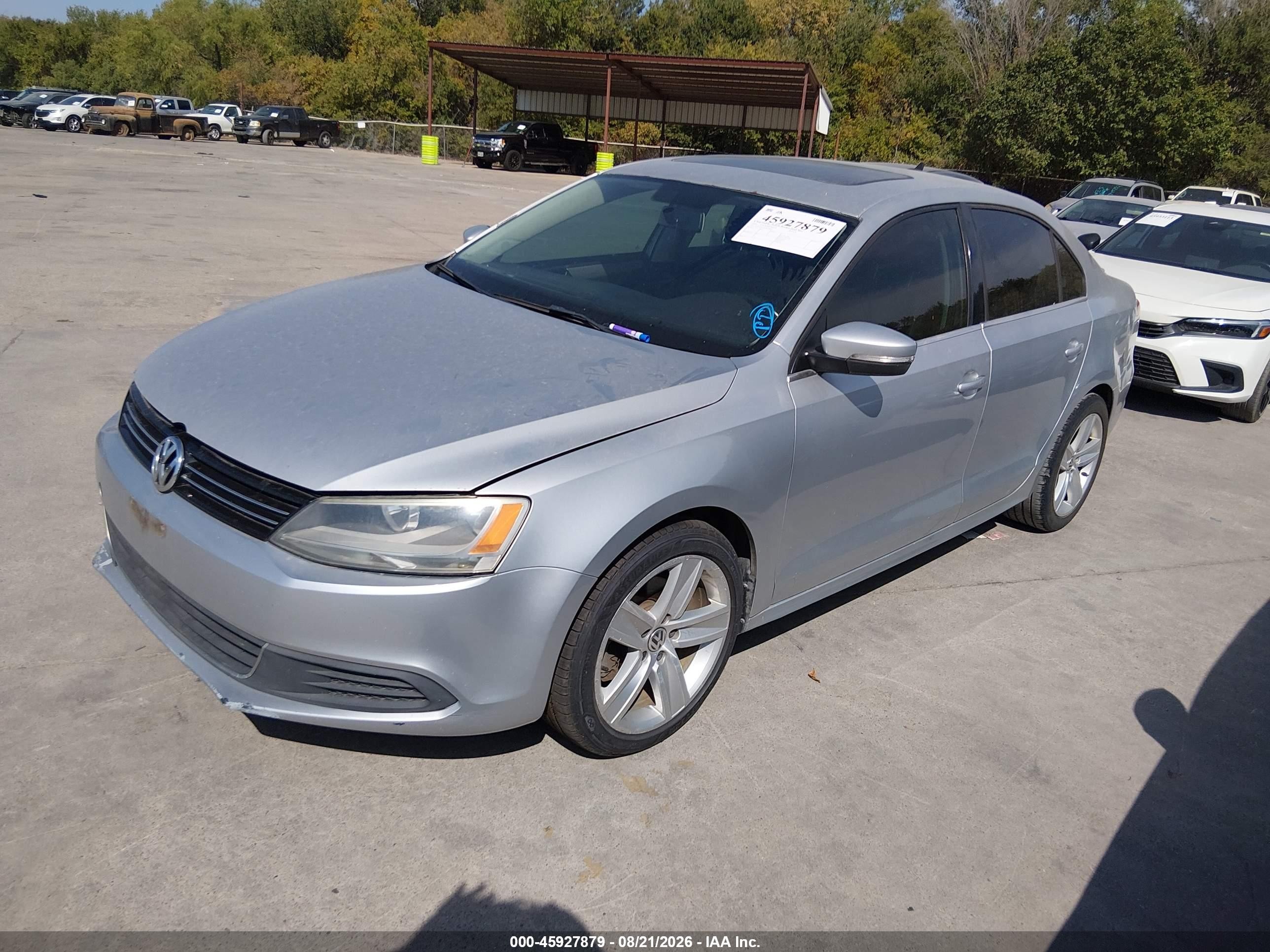 2014 Volkswagen Jetta 1.8t Se Silver vin: 3VWD07AJ0EM372859