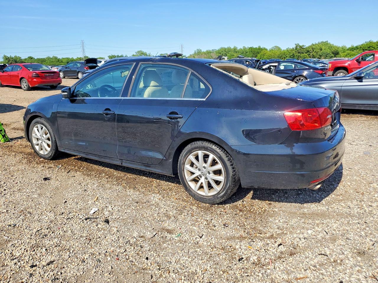 2014 Volkswagen Jetta Se Черный vin: 3VWD07AJ0EM391704