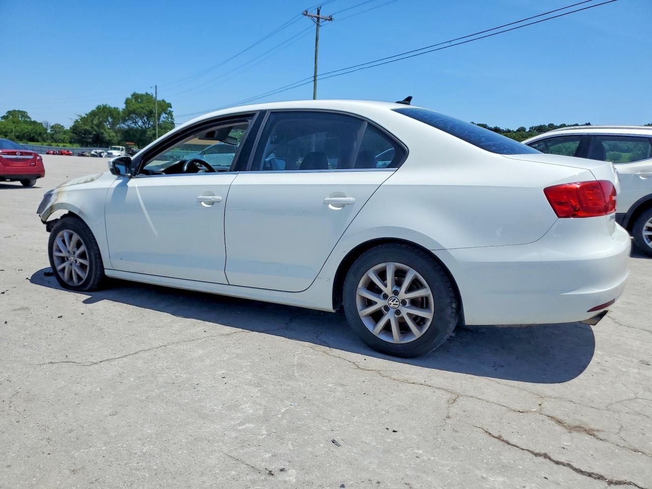 2014 Volkswagen Jetta Se White vin: 3VWD07AJ0EM432901