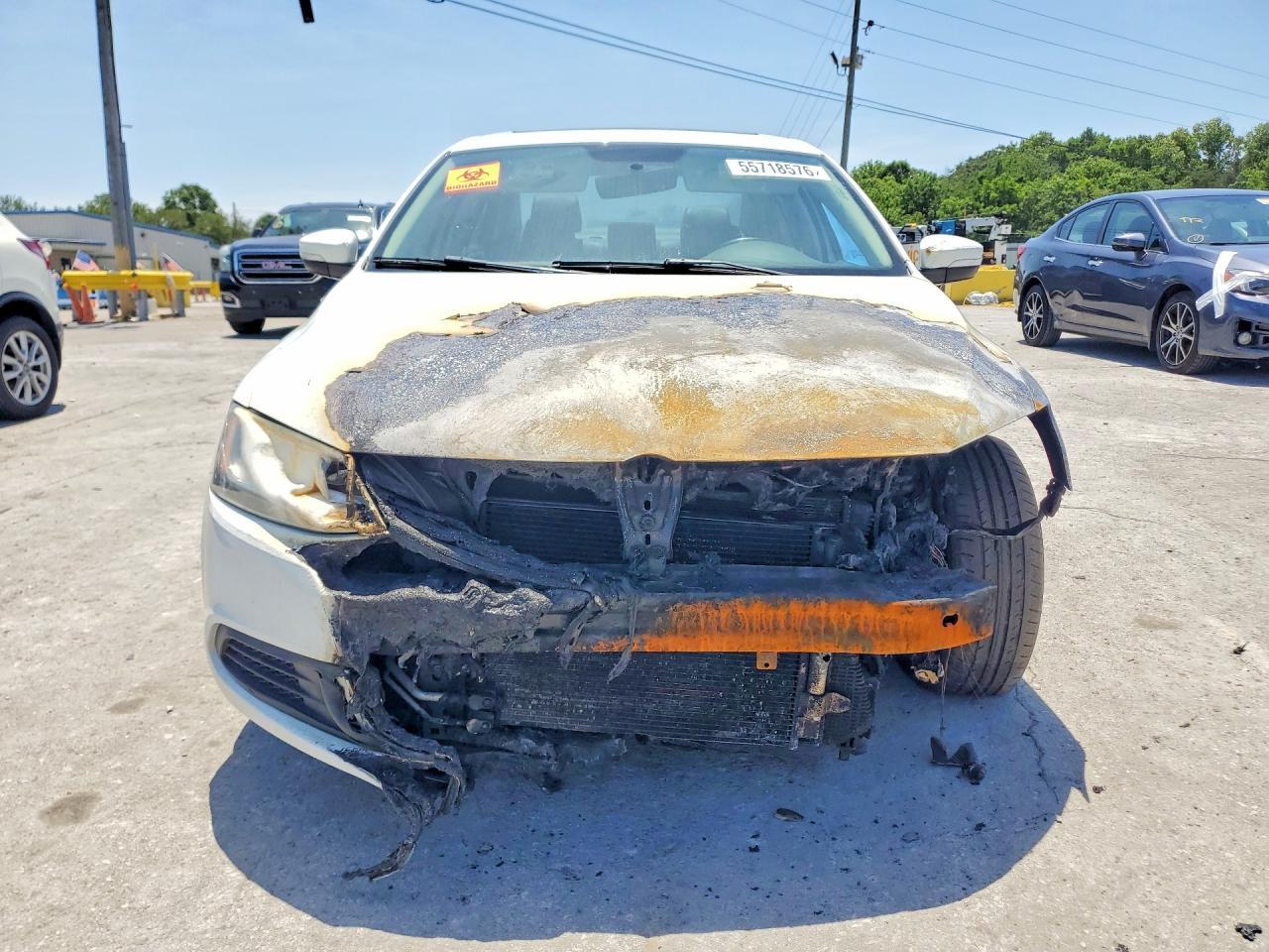 2014 Volkswagen Jetta Se White vin: 3VWD07AJ0EM432901