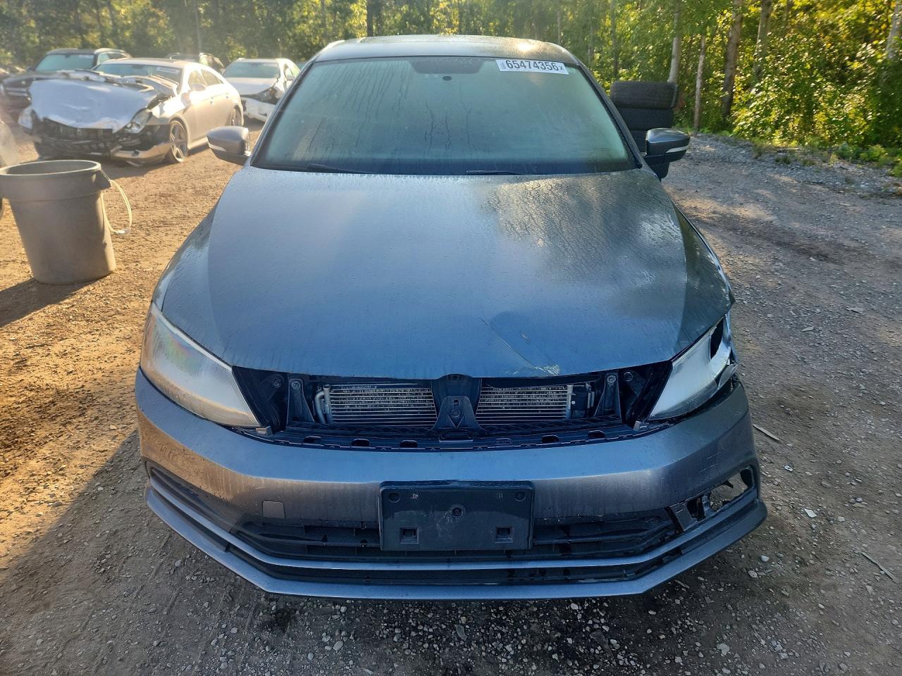 2015 Volkswagen Jetta Se Gray vin: 3VWD07AJ0FM227273