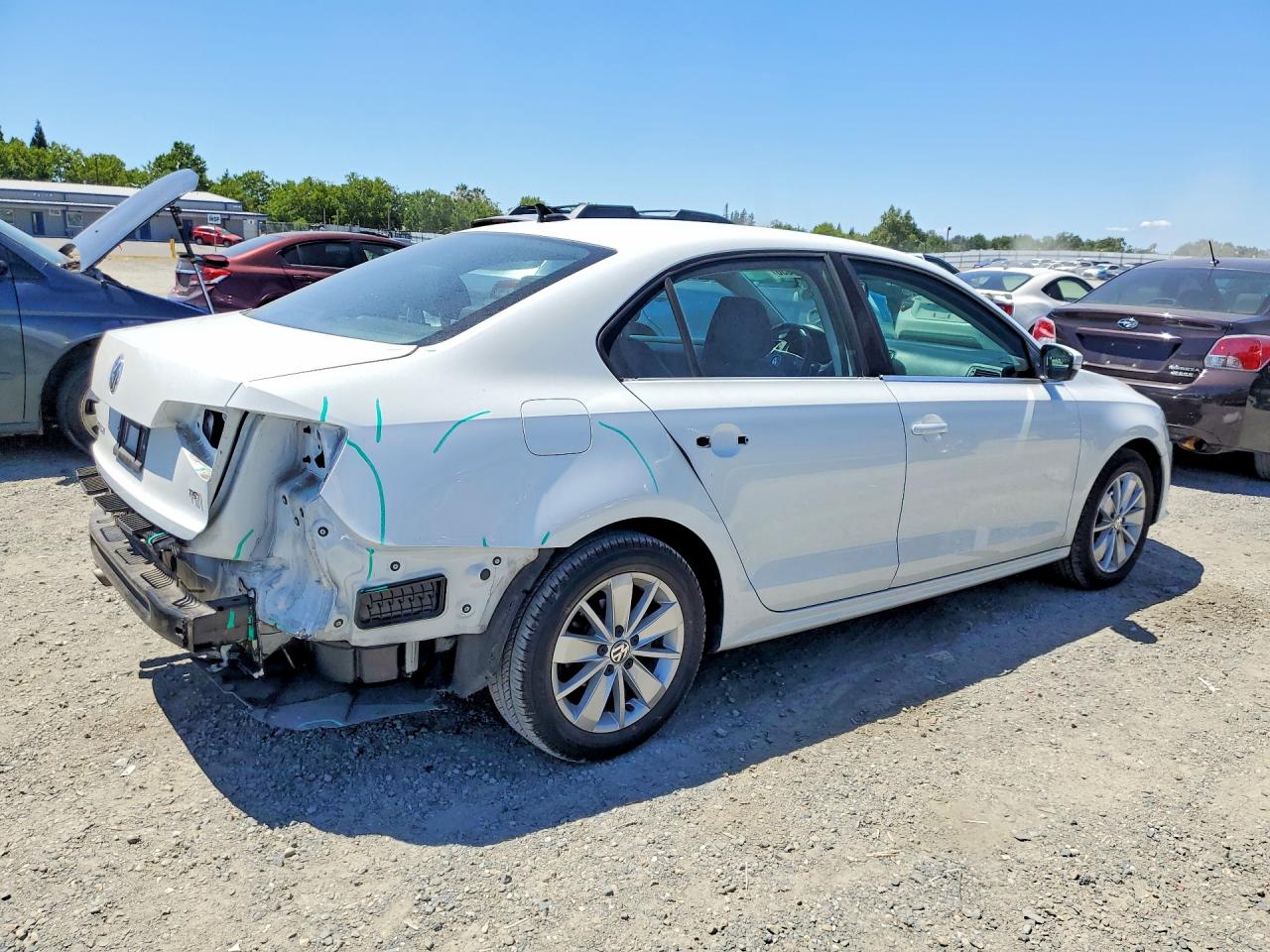 2015 Volkswagen Jetta Se Белый vin: 3VWD07AJ0FM255302