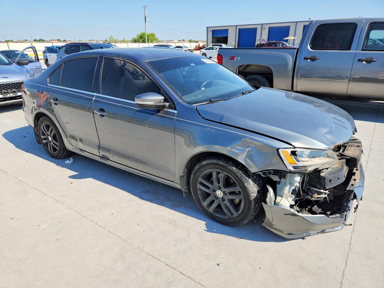 2015 Volkswagen Jetta Se Gray vin: 3VWD07AJ0FM257244