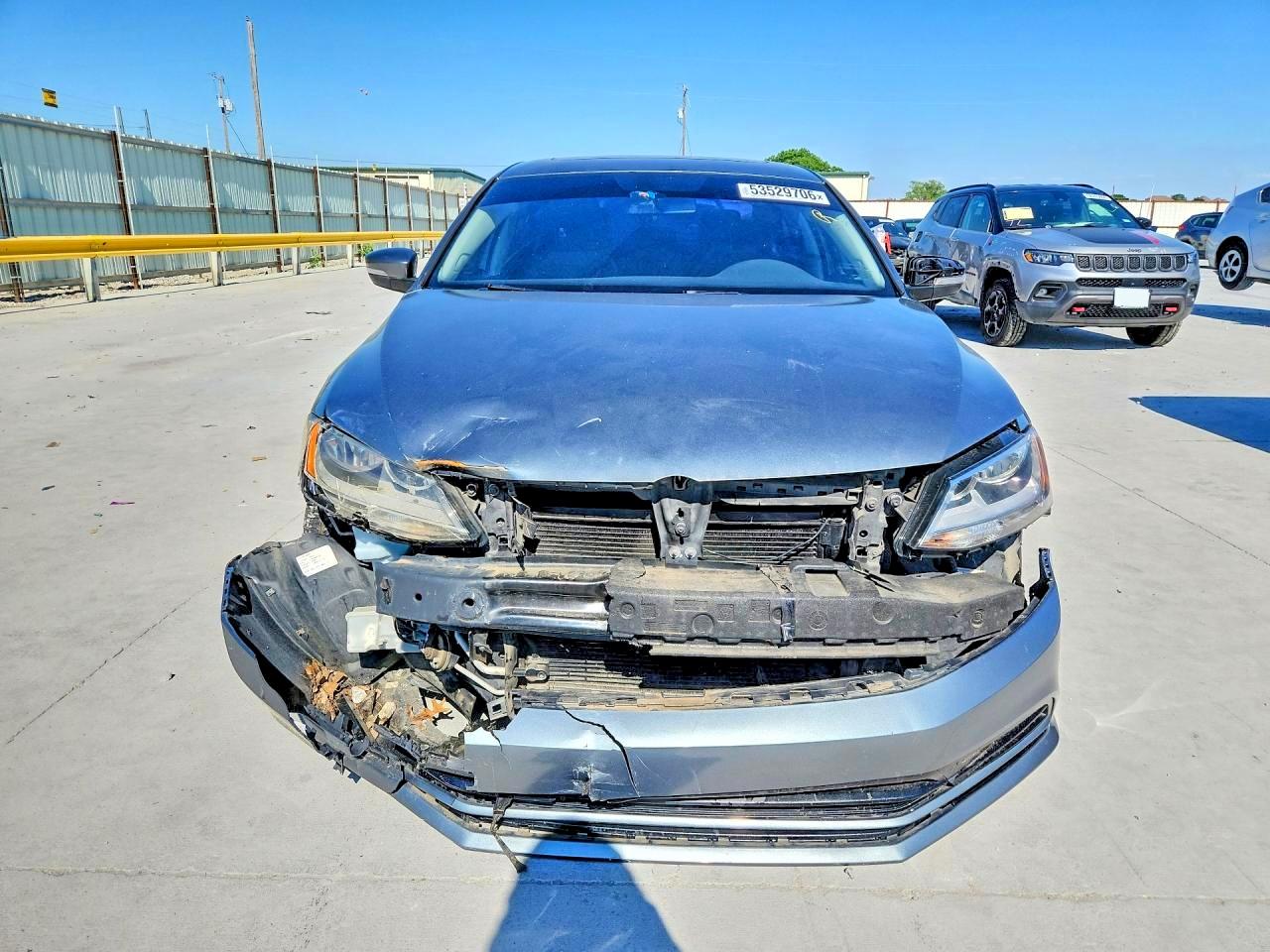 2015 Volkswagen Jetta Se Gray vin: 3VWD07AJ0FM257244