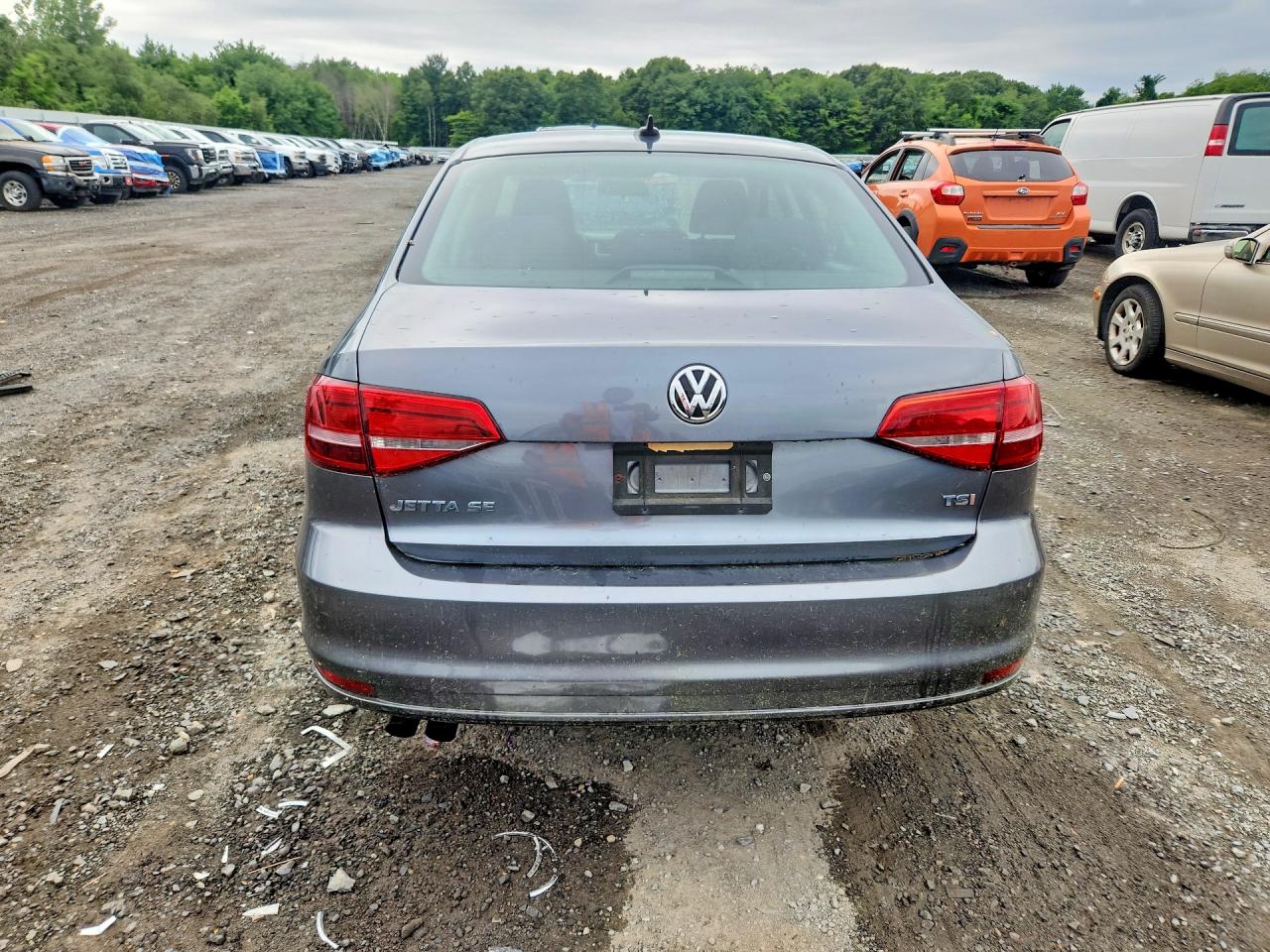 2015 Volkswagen Jetta Se Gray vin: 3VWD07AJ0FM259866