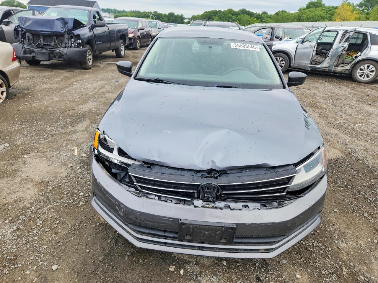 2015 Volkswagen Jetta Se Gray vin: 3VWD07AJ0FM259866