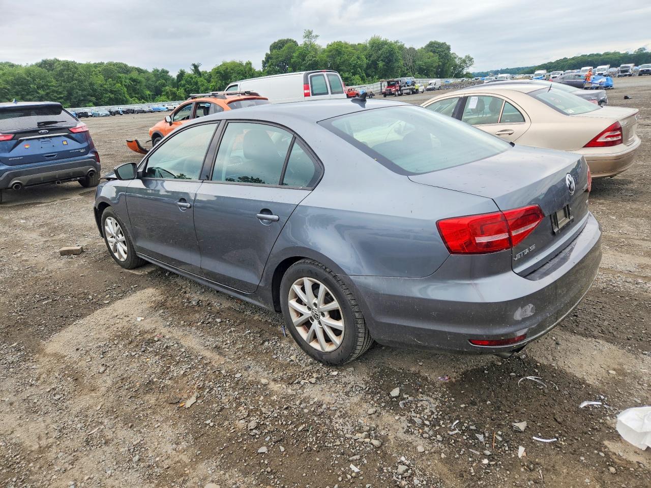 2015 Volkswagen Jetta Se Gray vin: 3VWD07AJ0FM259866