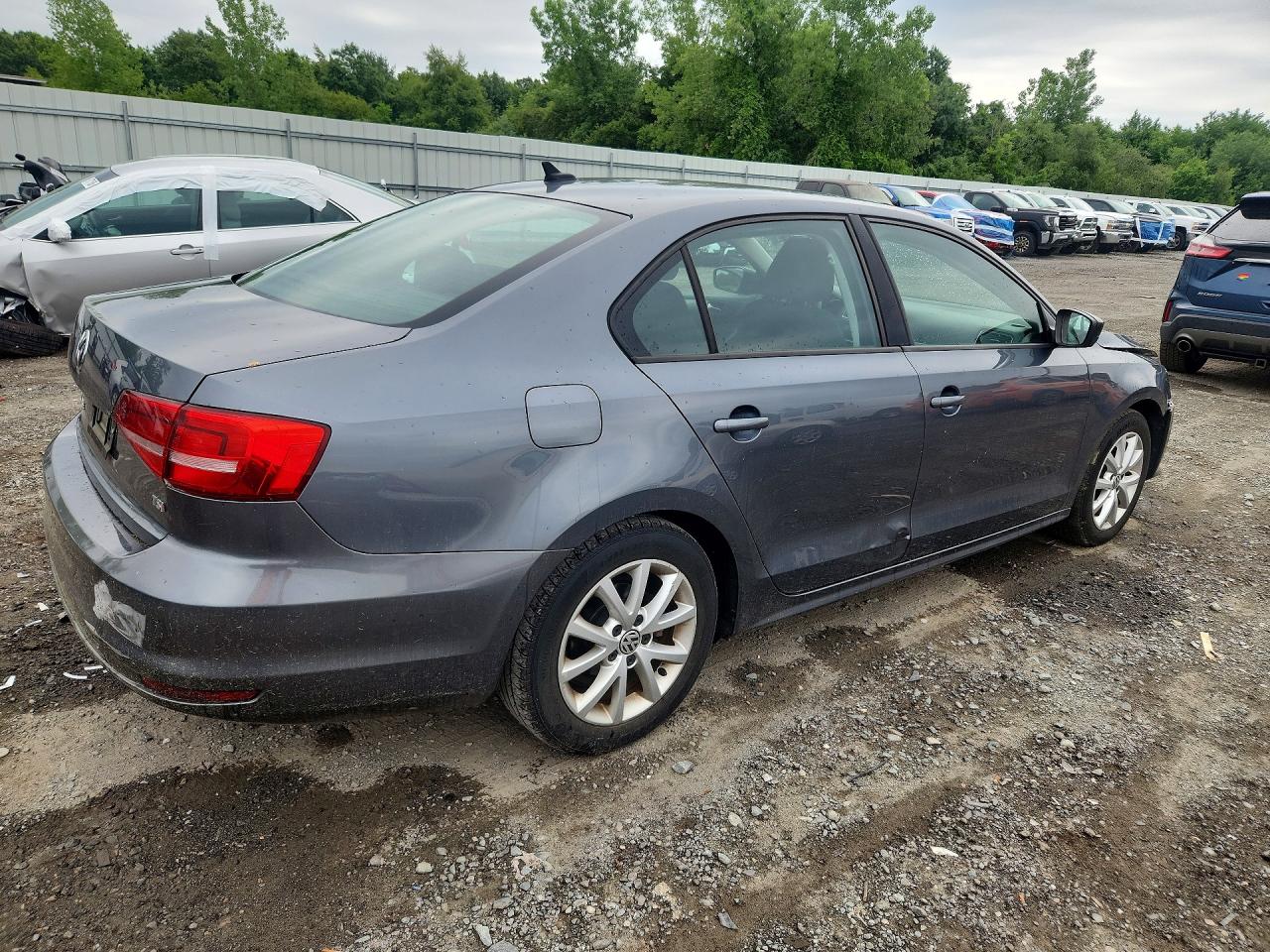 2015 Volkswagen Jetta Se Gray vin: 3VWD07AJ0FM259866