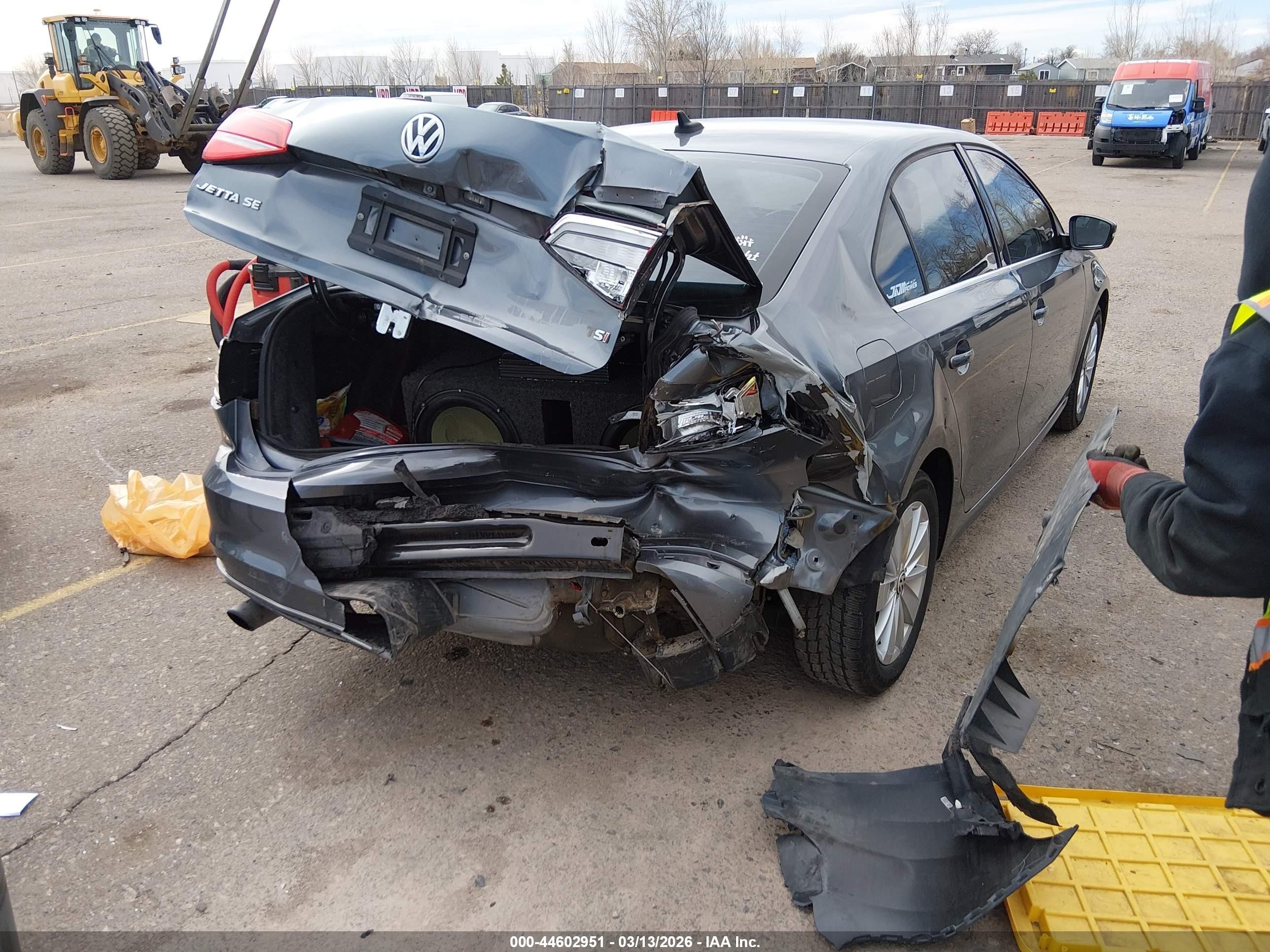 2015 Volkswagen Jetta 1.8t Se Серый vin: 3VWD07AJ0FM265764