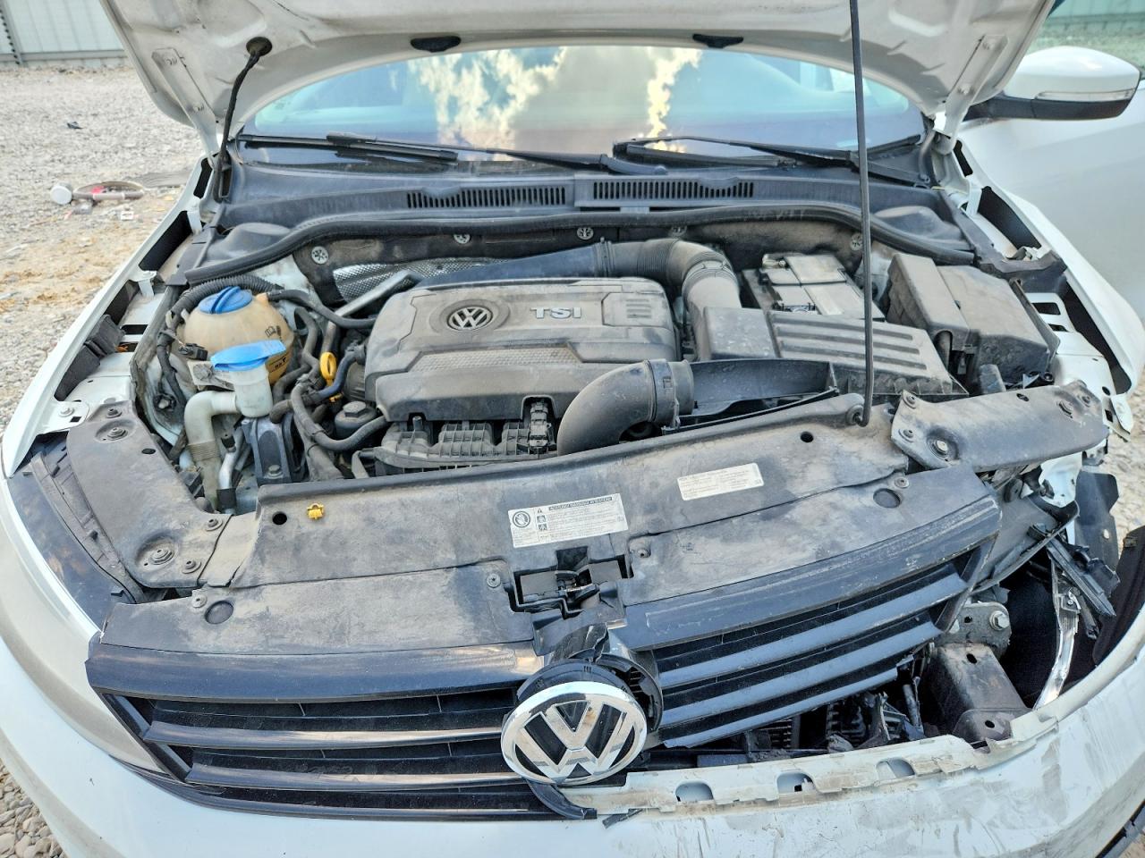 2015 Volkswagen Jetta Se White vin: 3VWD07AJ0FM272682