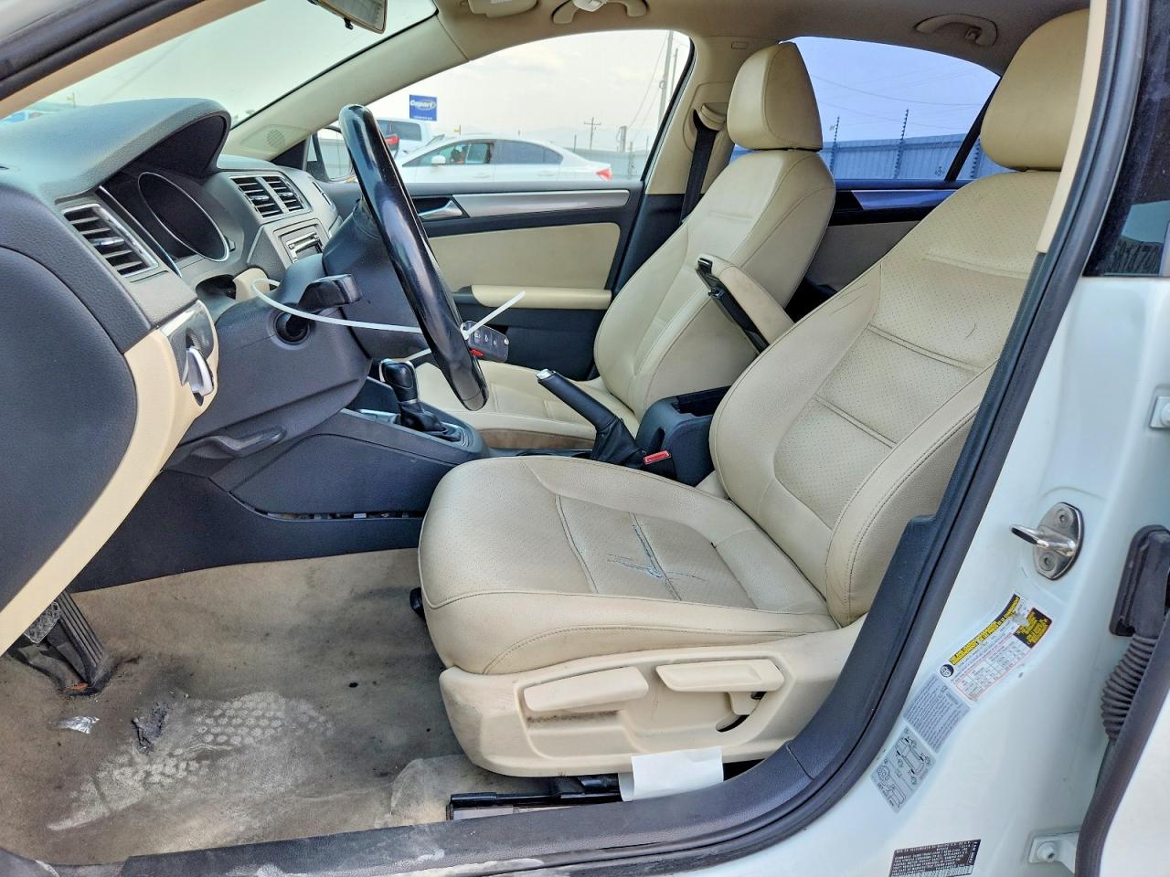 2015 Volkswagen Jetta Se White vin: 3VWD07AJ0FM272682