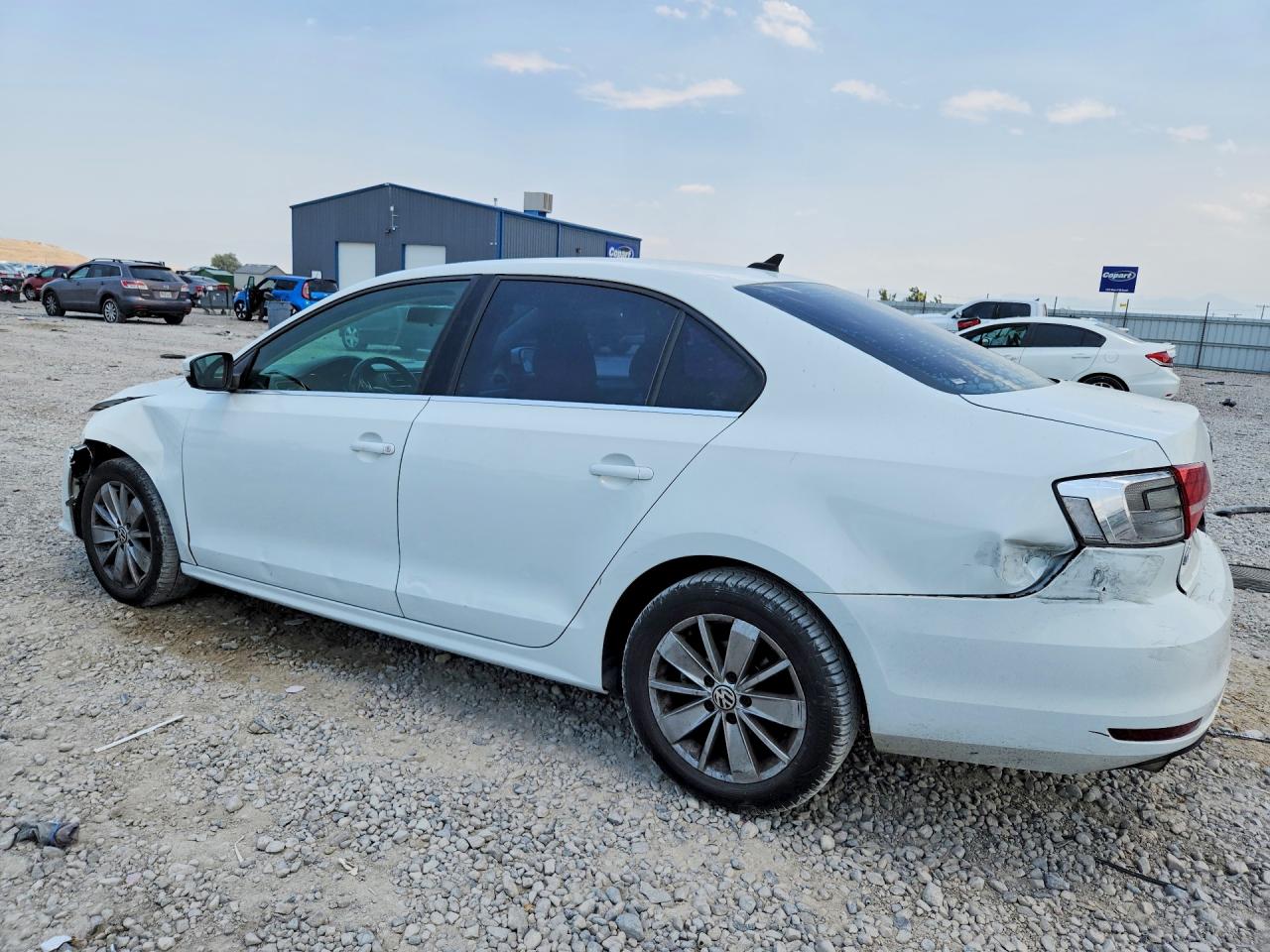 2015 Volkswagen Jetta Se White vin: 3VWD07AJ0FM272682