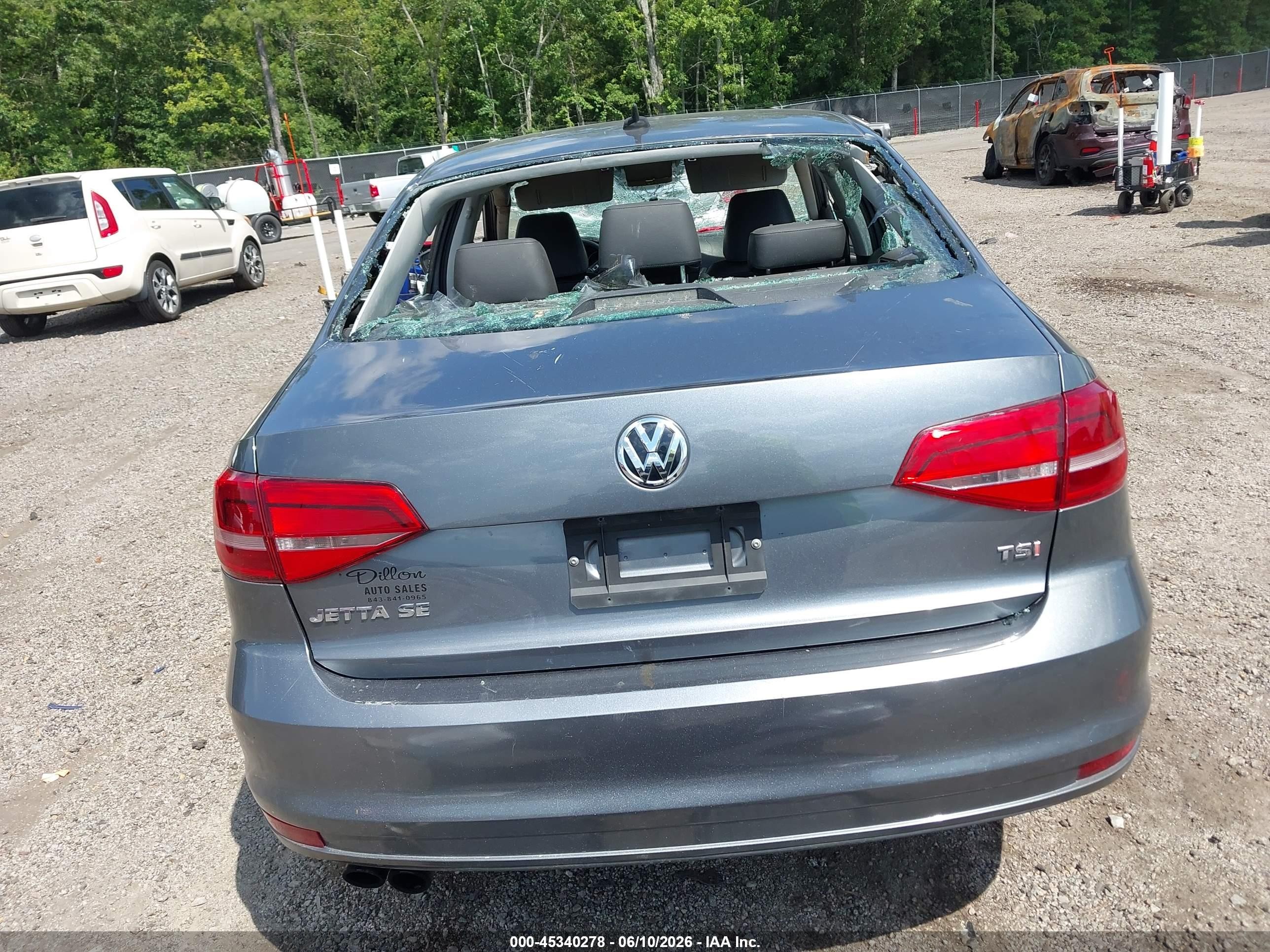 2015 Volkswagen Jetta 1.8t Se Gray vin: 3VWD07AJ0FM340060