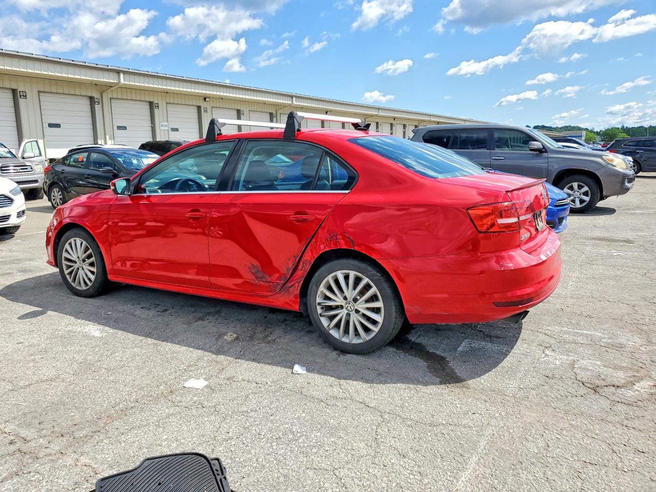 2015 Volkswagen Jetta Se Red vin: 3VWD07AJ0FM357814