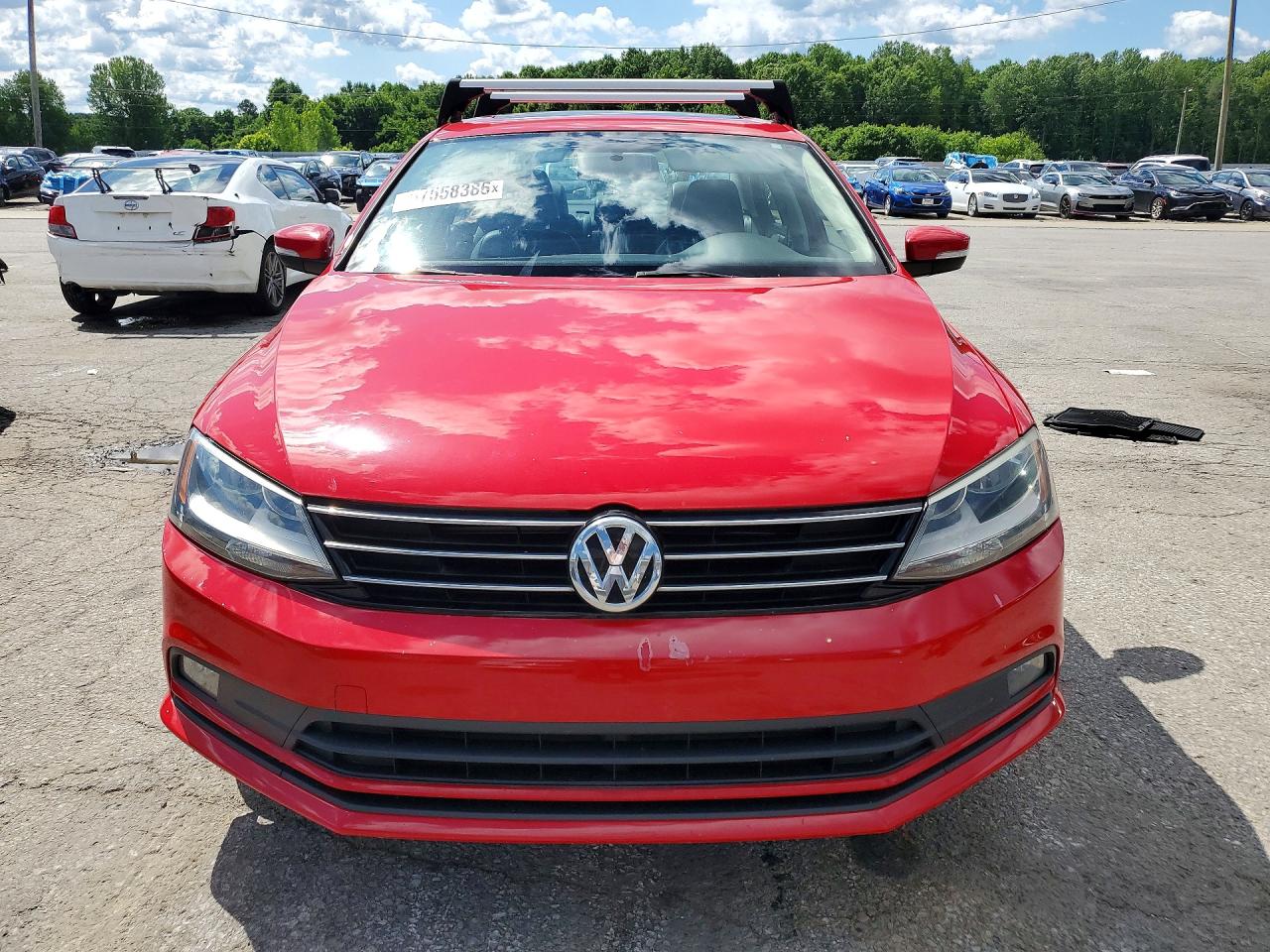 2015 Volkswagen Jetta Se Red vin: 3VWD07AJ0FM357814