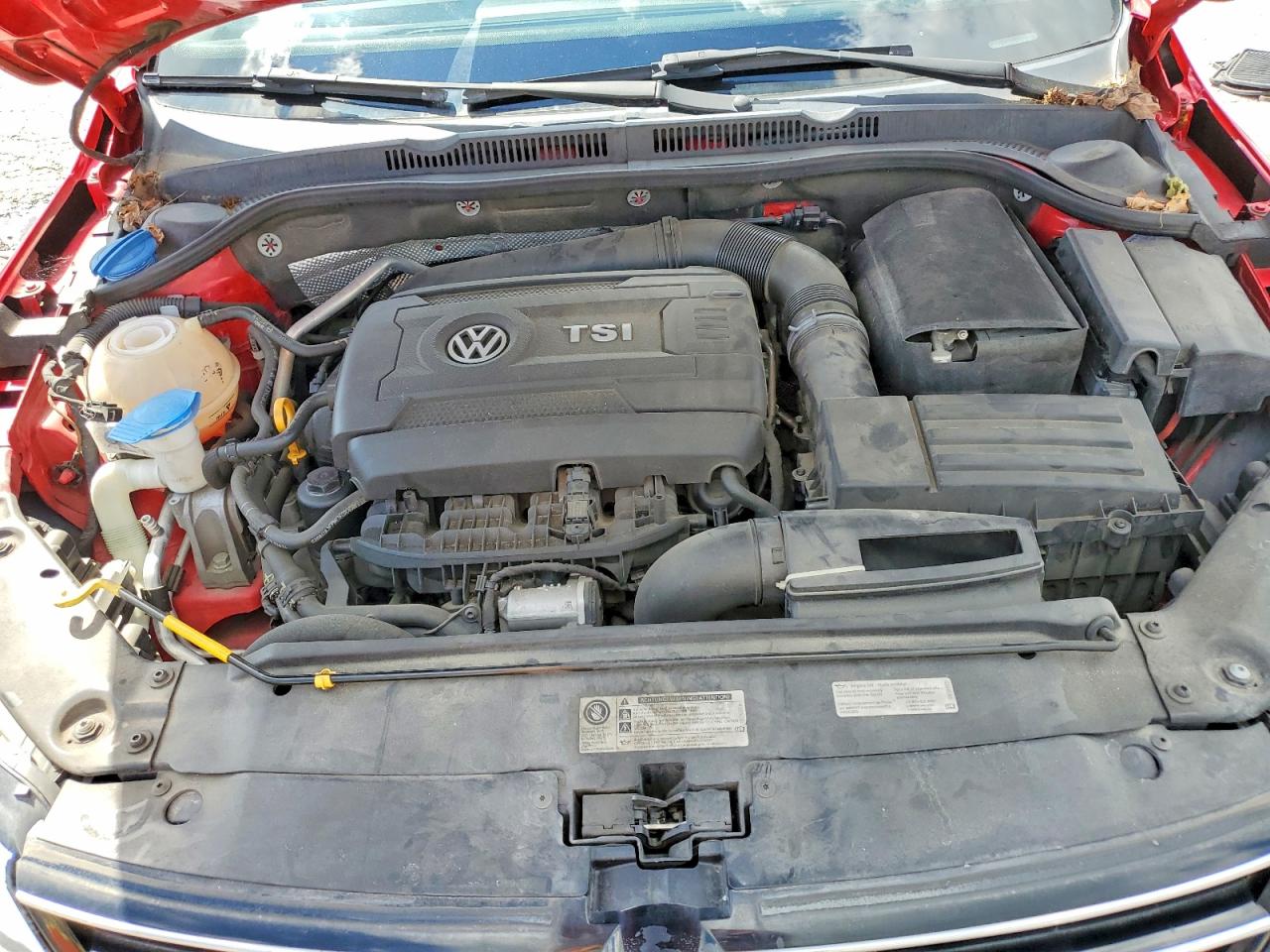 2015 Volkswagen Jetta Se Red vin: 3VWD07AJ0FM357814