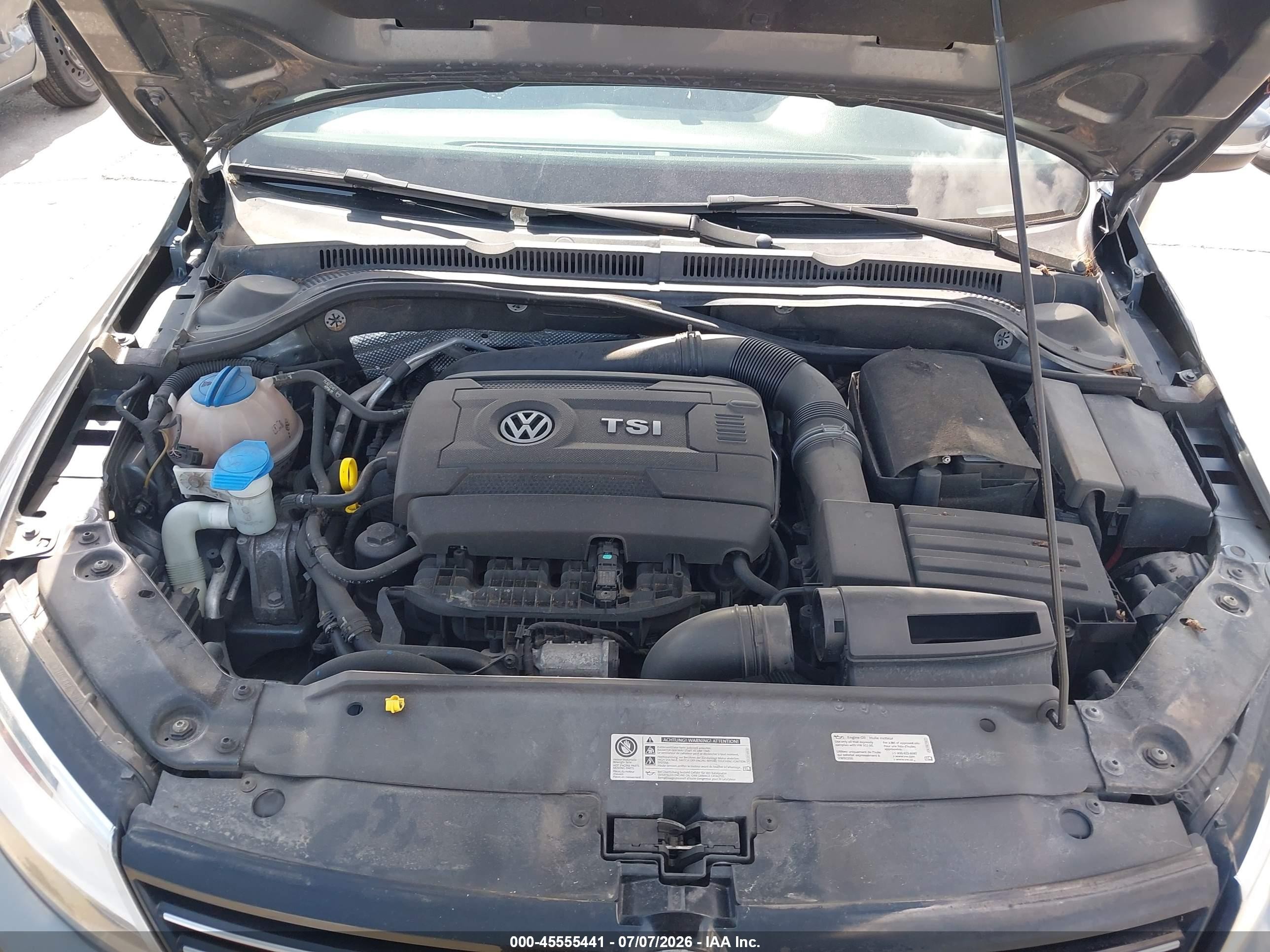 2014 Volkswagen Jetta 1.8t Se Gray vin: 3VWD07AJ1EM380601