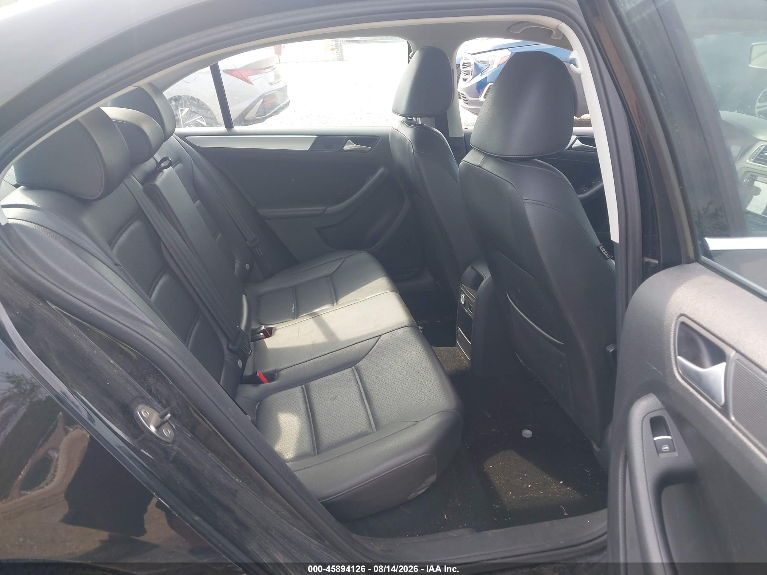 2014 Volkswagen Jetta 1.8t Se Black vin: 3VWD07AJ1EM404167