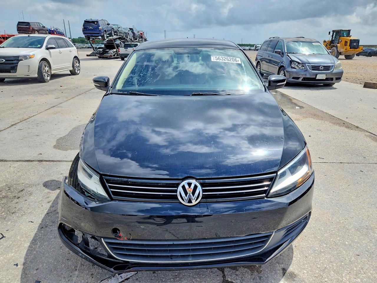 2014 Volkswagen Jetta Se Black vin: 3VWD07AJ1EM438576