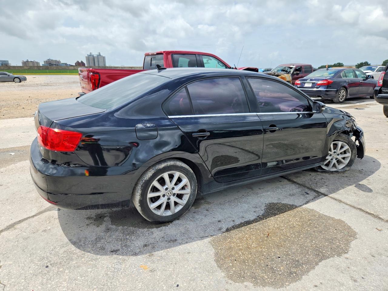 2014 Volkswagen Jetta Se Black vin: 3VWD07AJ1EM438576