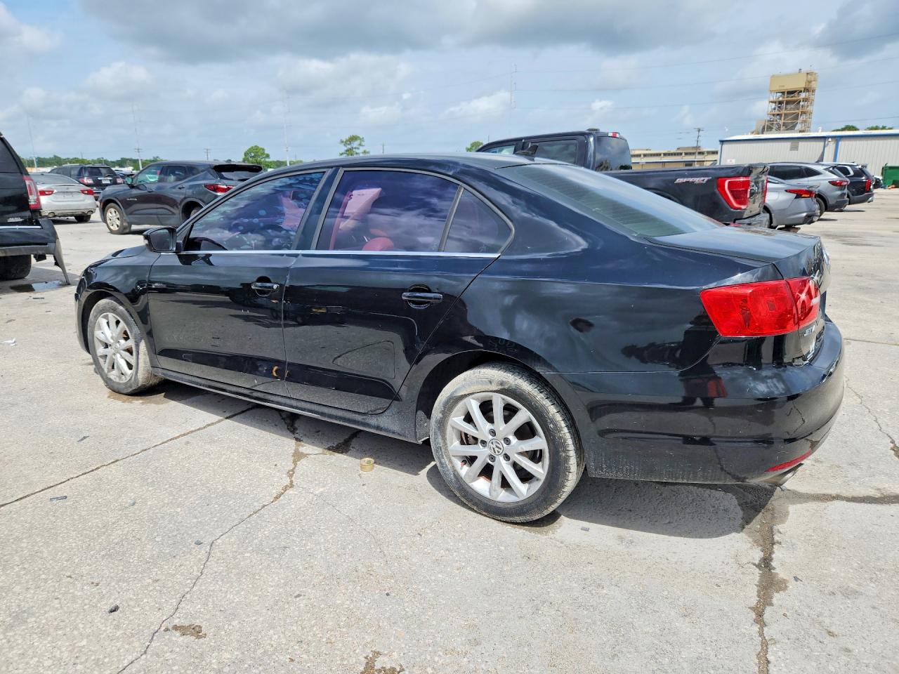 2014 Volkswagen Jetta Se Black vin: 3VWD07AJ1EM438576