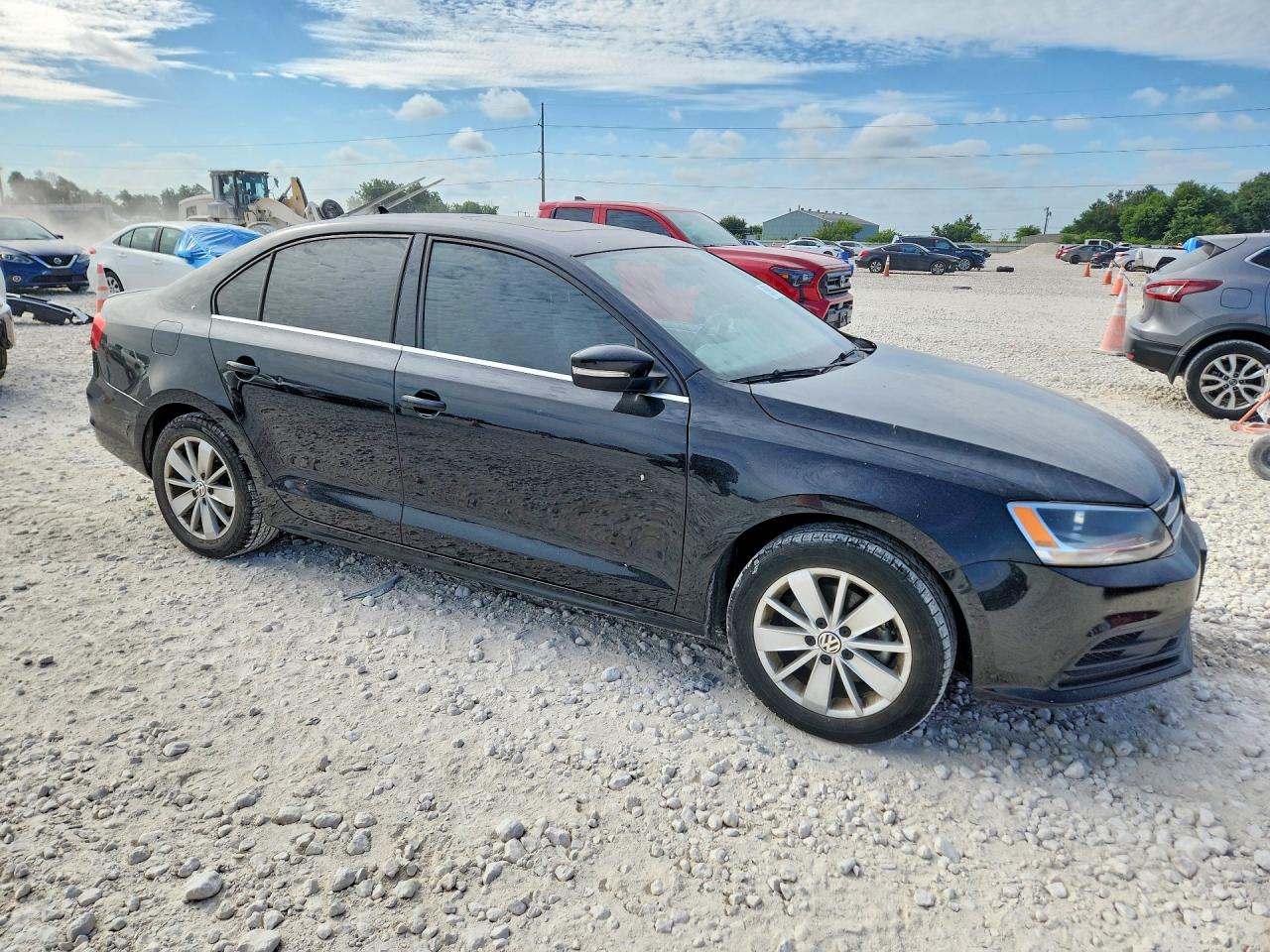 2015 Volkswagen Jetta Se Black vin: 3VWD07AJ1FM297171