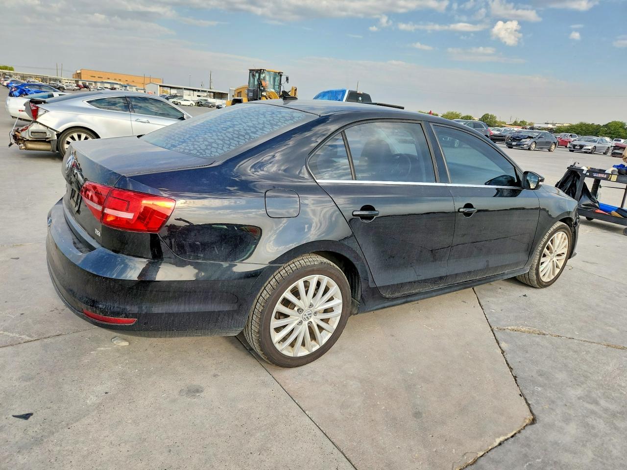 2015 Volkswagen Jetta Se Black vin: 3VWD07AJ1FM403747