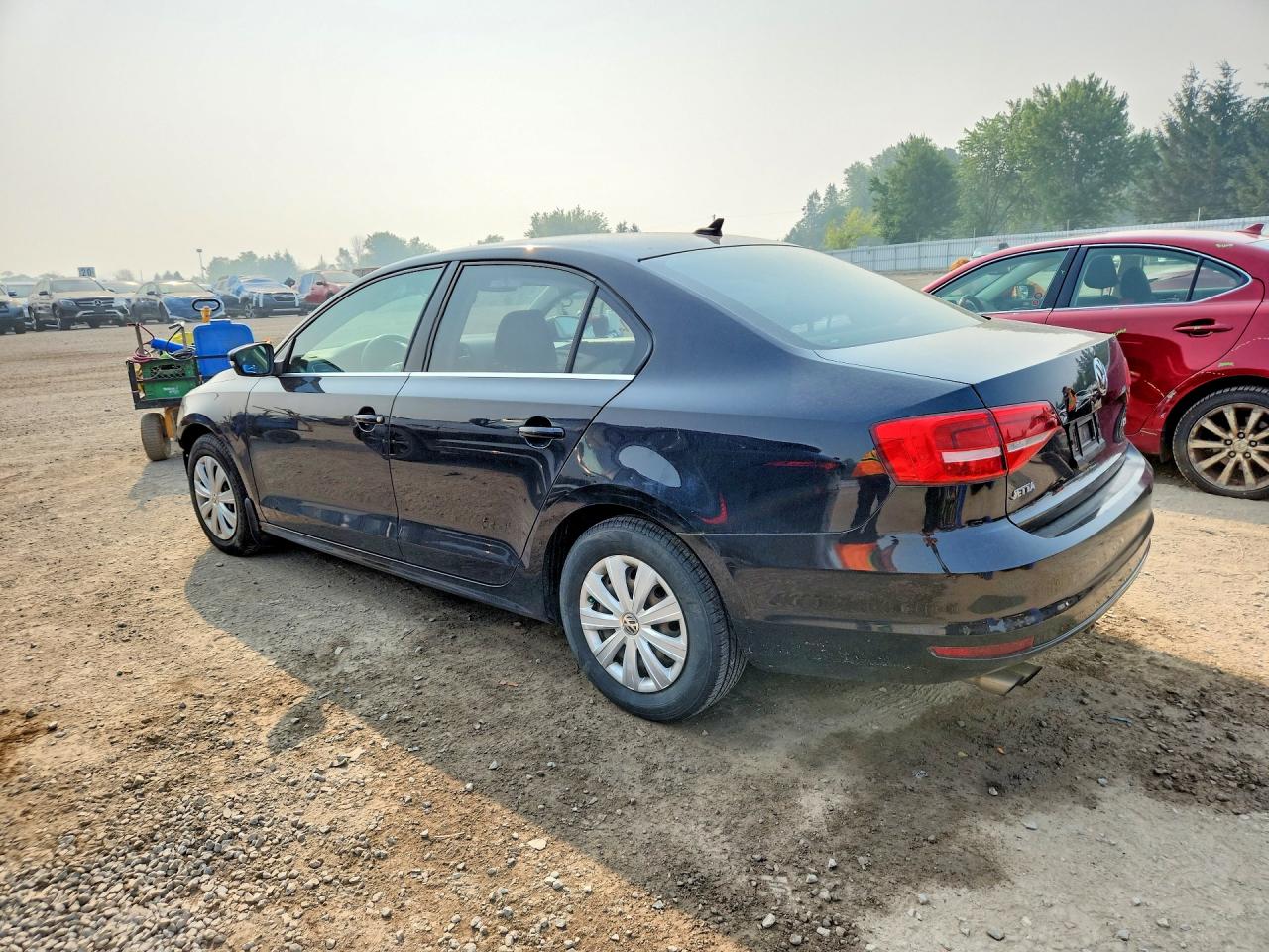 2015 Volkswagen Jetta Se Black vin: 3VWD07AJ1FM404011