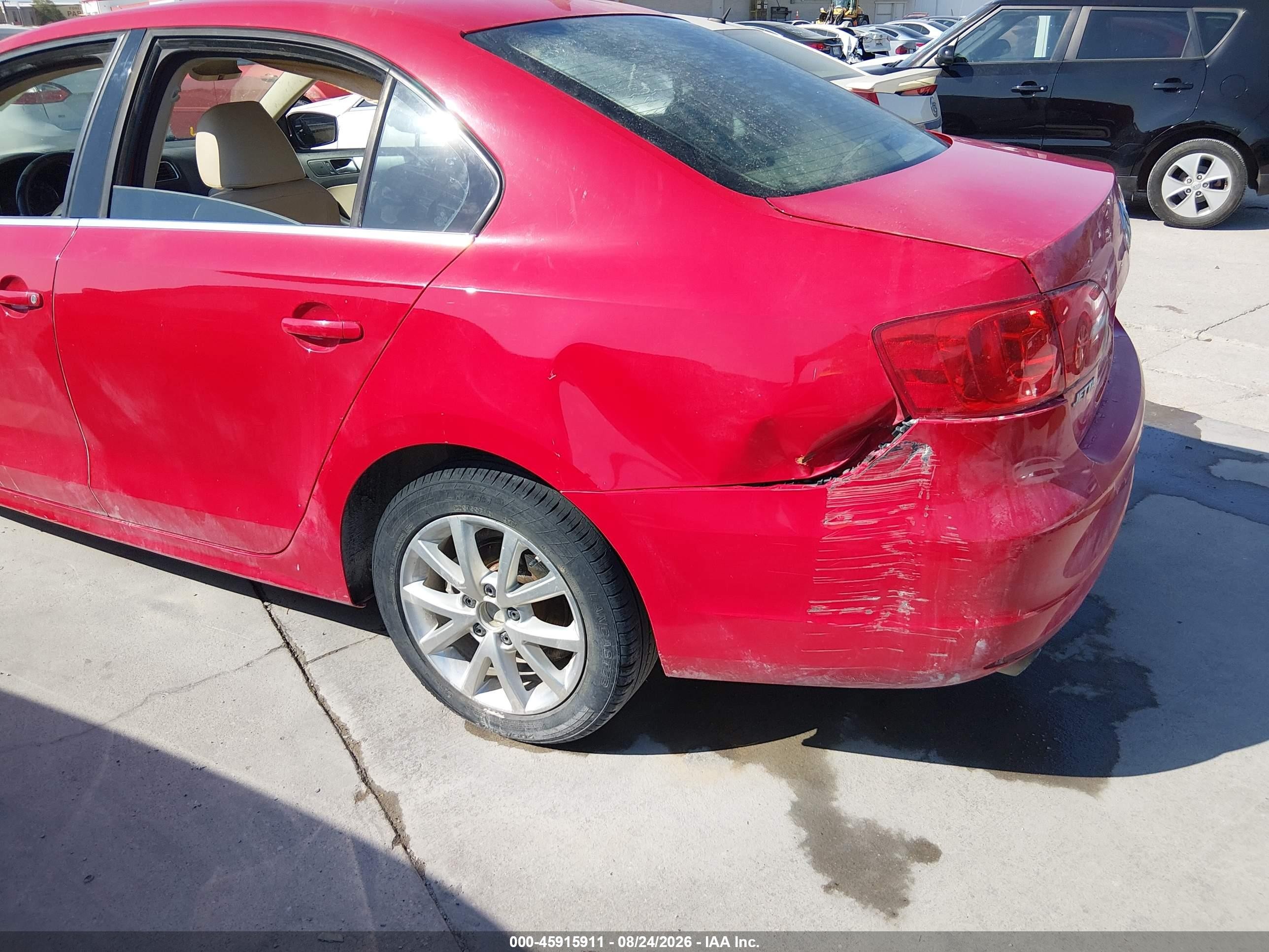 2014 Volkswagen Jetta 1.8t Se Red vin: 3VWD07AJ2EM231971