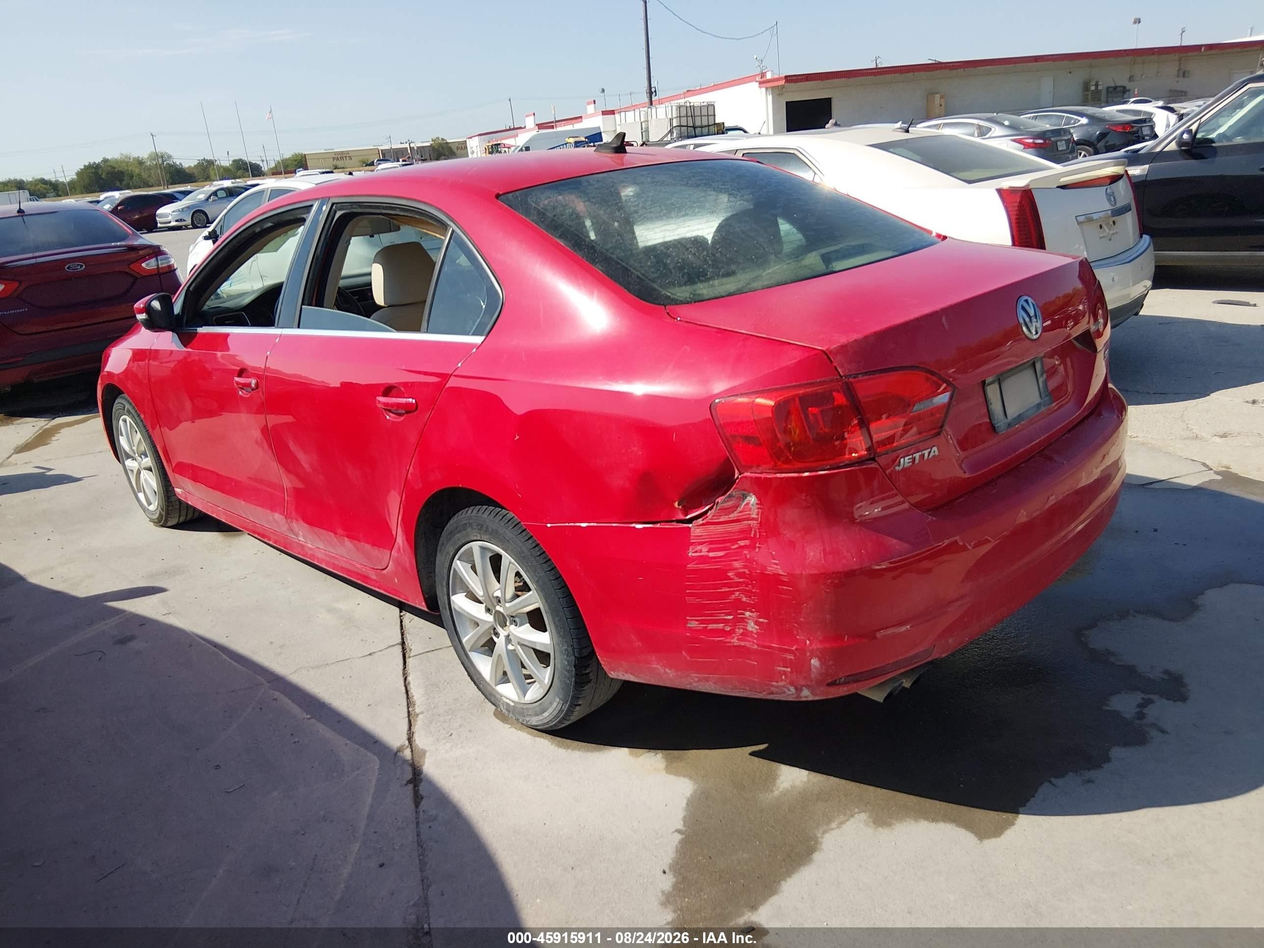 2014 Volkswagen Jetta 1.8t Se Red vin: 3VWD07AJ2EM231971