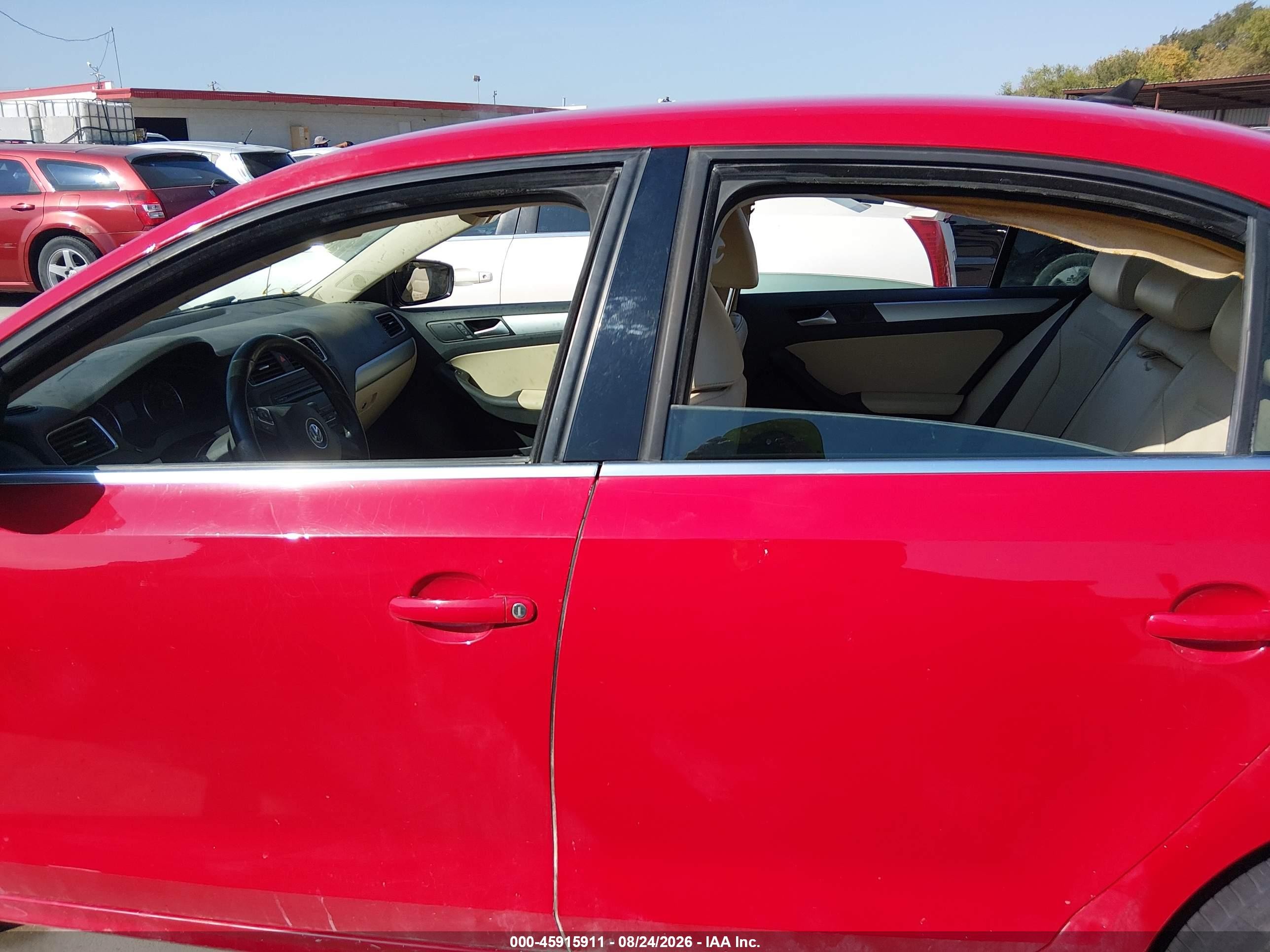 2014 Volkswagen Jetta 1.8t Se Red vin: 3VWD07AJ2EM231971