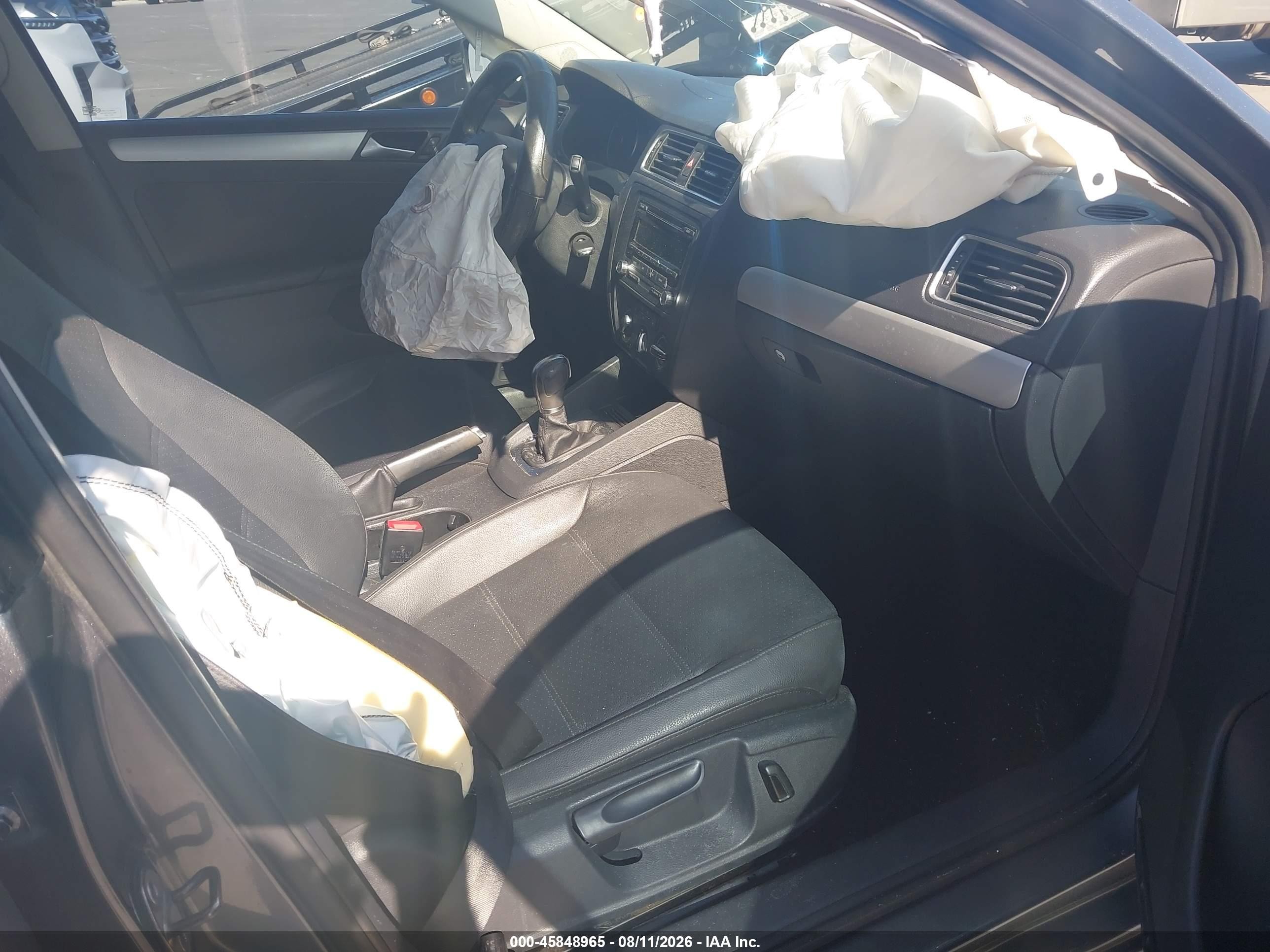 2014 Volkswagen Jetta 1.8t Se Gray vin: 3VWD07AJ2EM282872