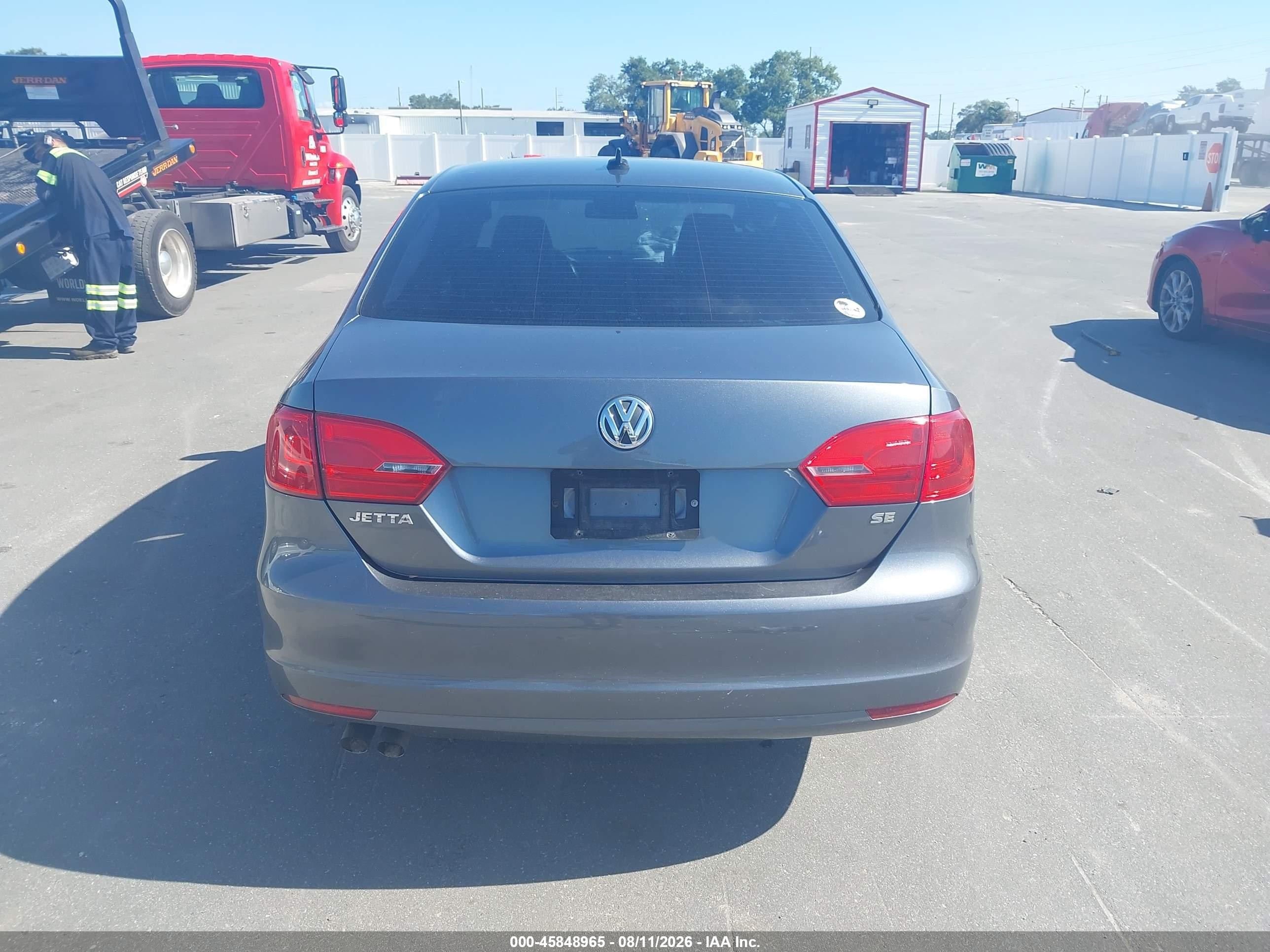 2014 Volkswagen Jetta 1.8t Se Gray vin: 3VWD07AJ2EM282872