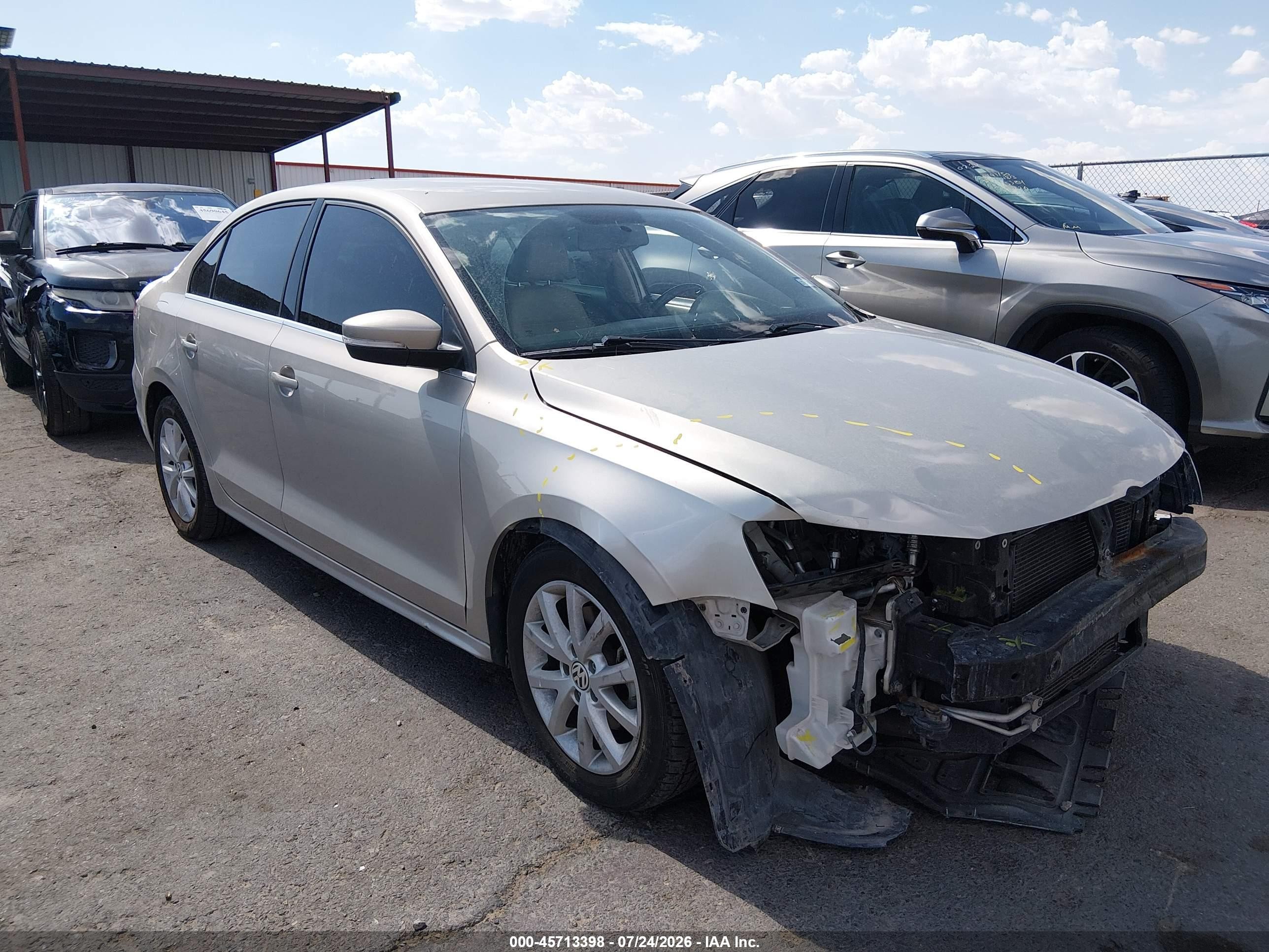 2014 Volkswagen Jetta 1.8t Se Gold vin: 3VWD07AJ2EM286596