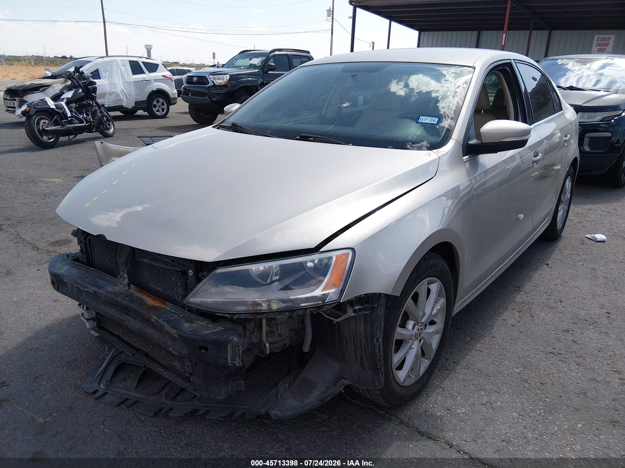 2014 Volkswagen Jetta 1.8t Se Gold vin: 3VWD07AJ2EM286596