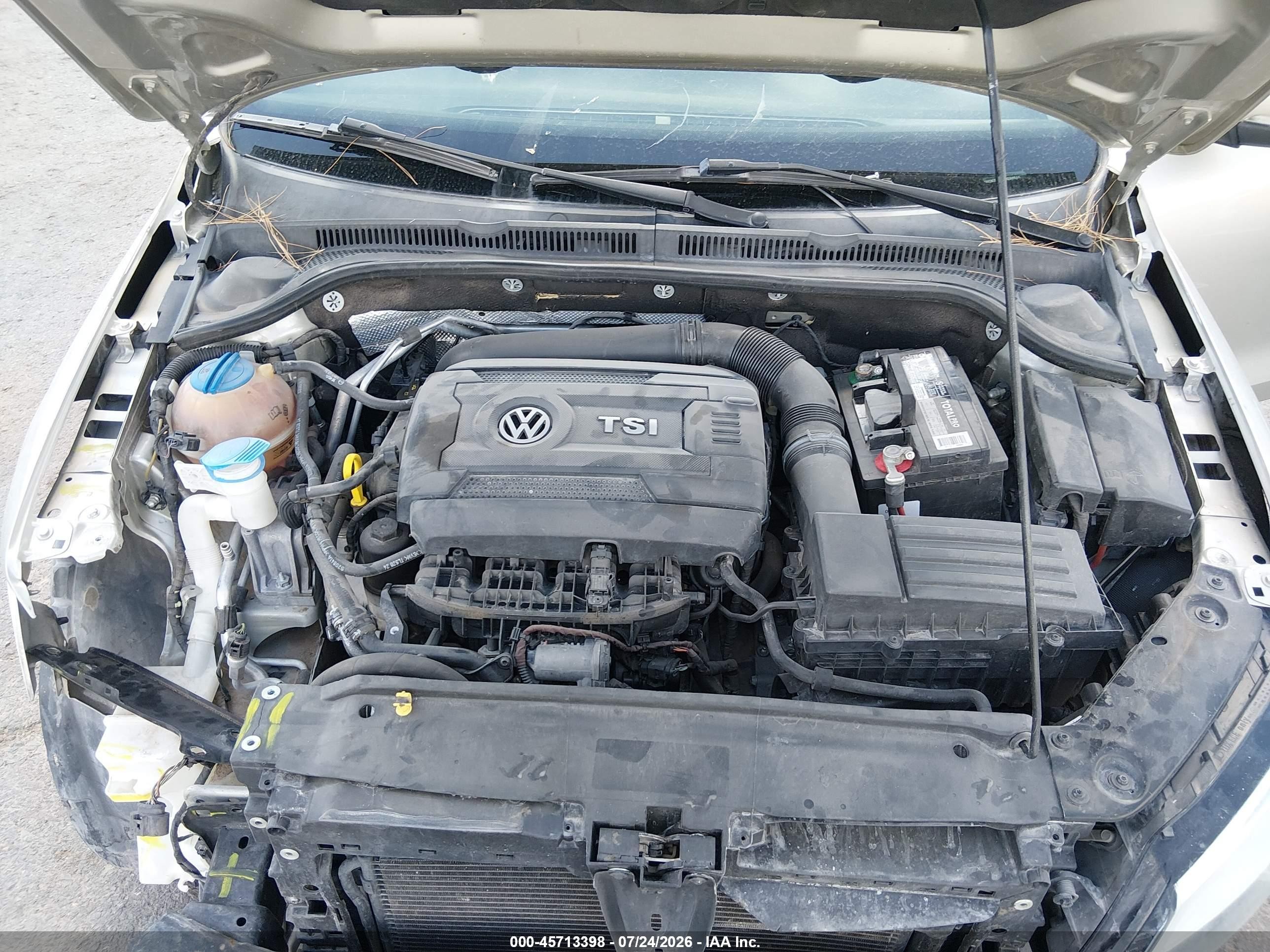 2014 Volkswagen Jetta 1.8t Se Gold vin: 3VWD07AJ2EM286596