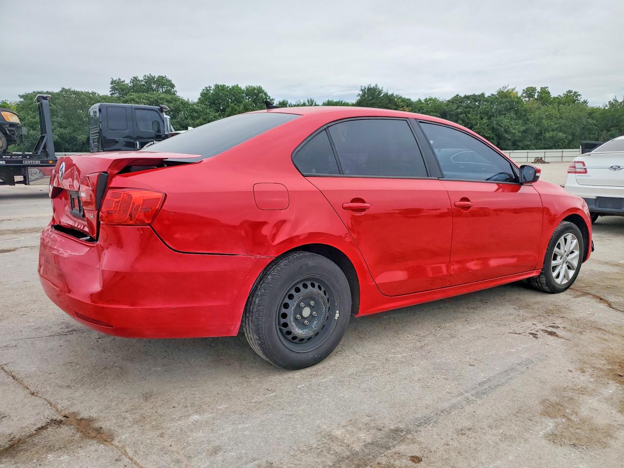 2014 Volkswagen Jetta Se Red vin: 3VWD07AJ2EM303347