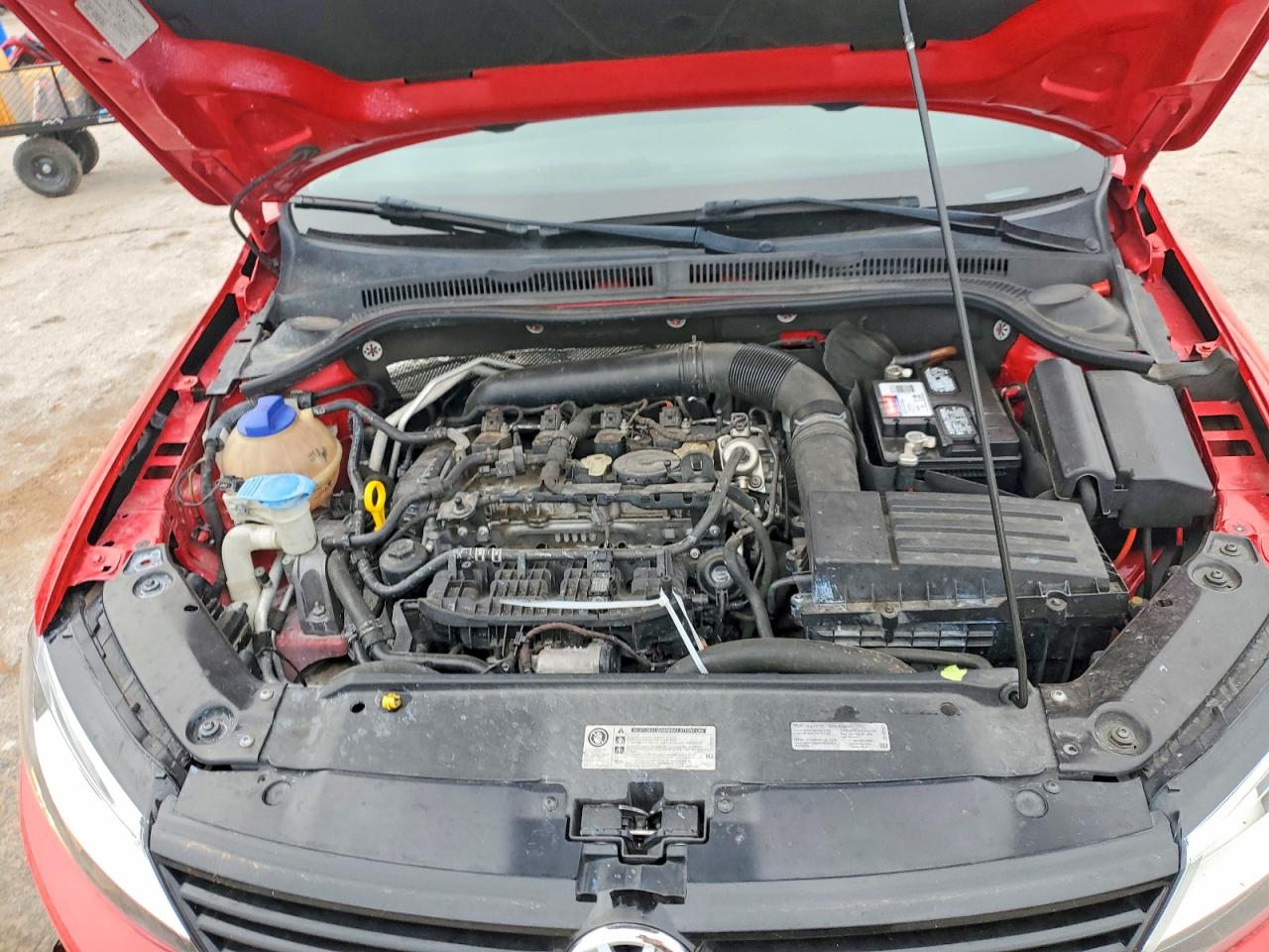 2014 Volkswagen Jetta Se Red vin: 3VWD07AJ2EM303347
