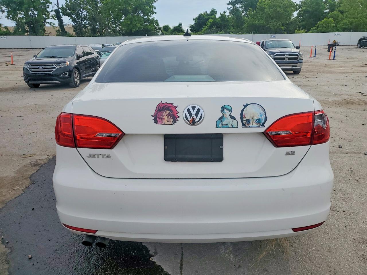2014 Volkswagen Jetta Se Белый vin: 3VWD07AJ2EM370918